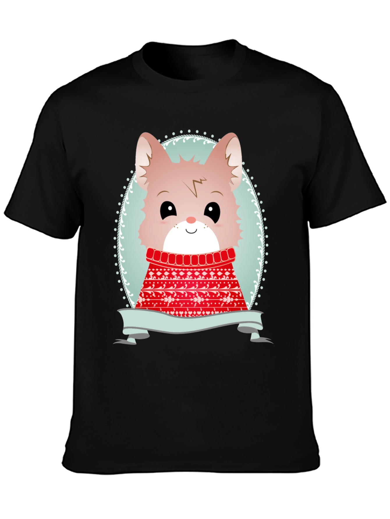 Cute Cartoon Animal Sweater Christmas Tee