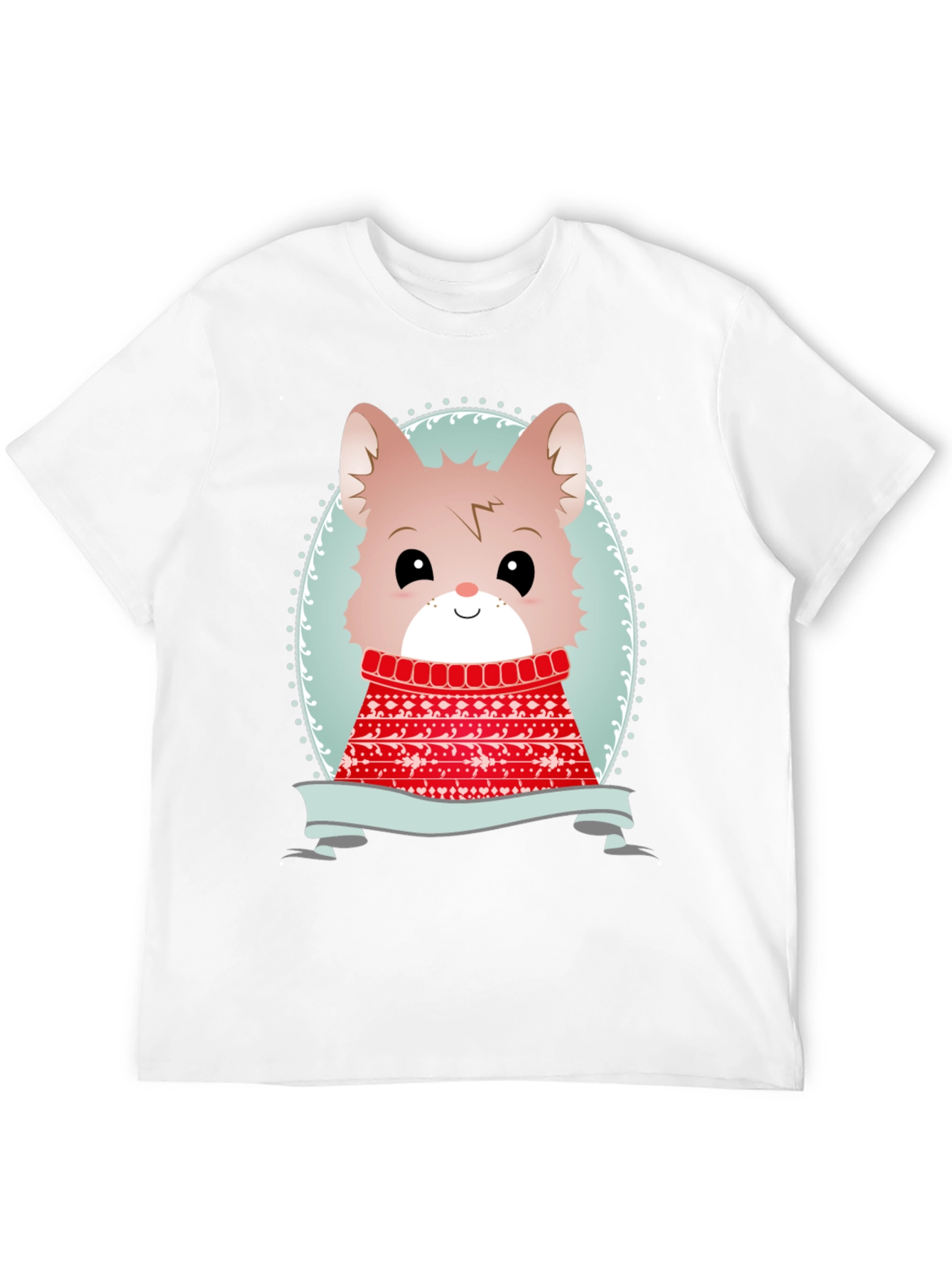 Cute Cartoon Animal Sweater Christmas Tee