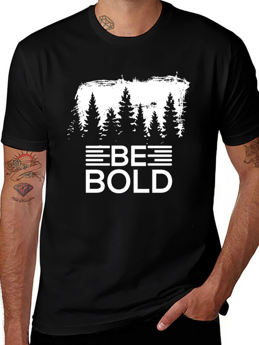Be Bold Tree Graphic Black T-Shirt