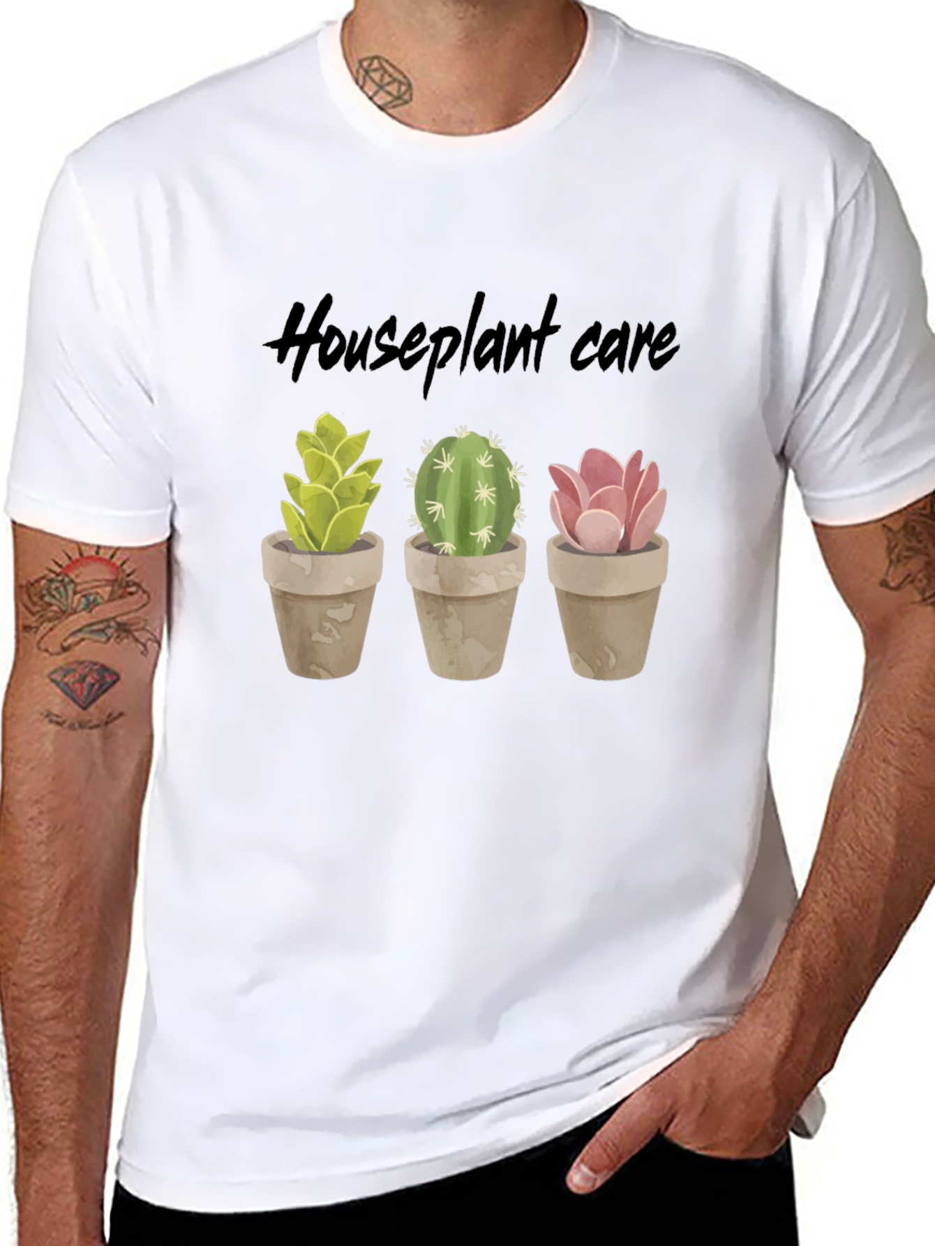 Houseplant Care T-Shirt - Cactus & Succulent Lover