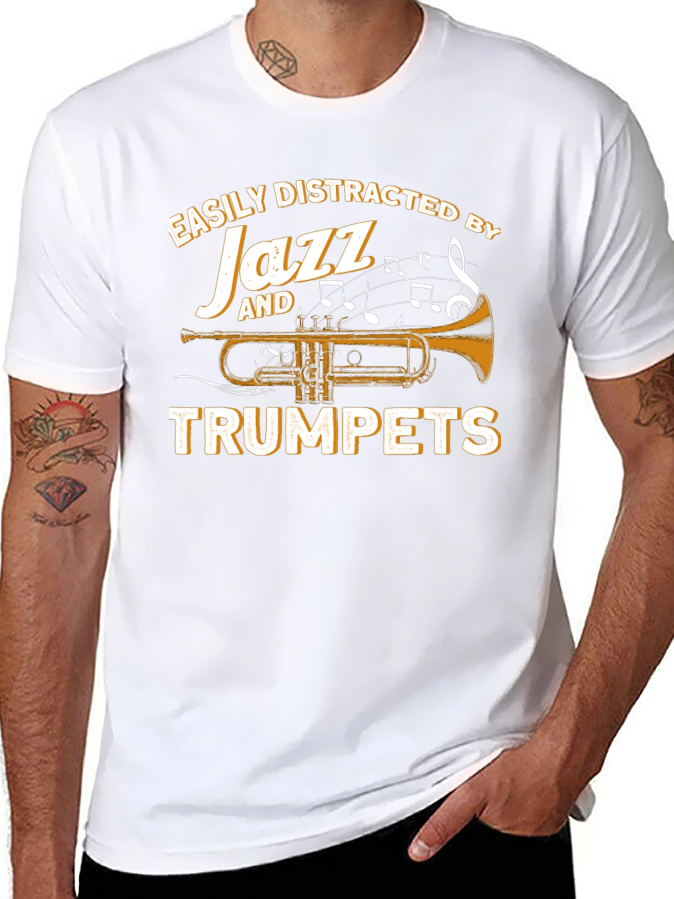 Easily Distracted by Jazz and Trumpets T-Shirt