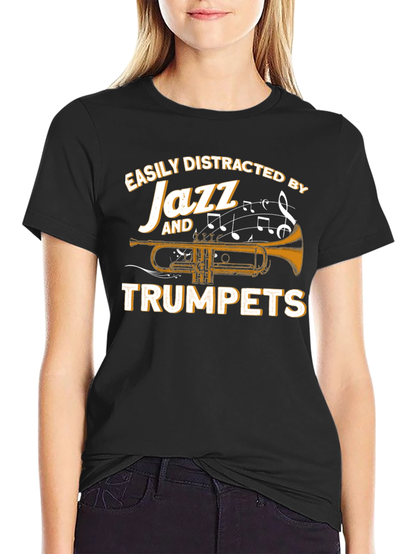 Easily Distracted by Jazz and Trumpets T-Shirt