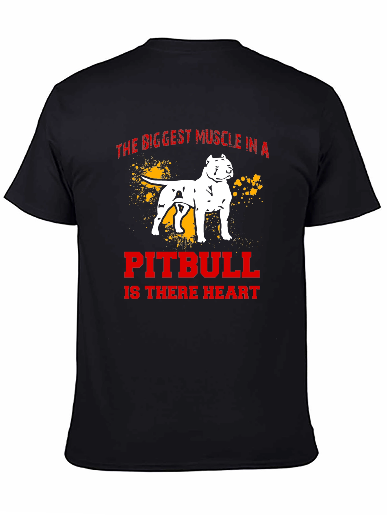 Pitbull Heart Mens T-Shirt