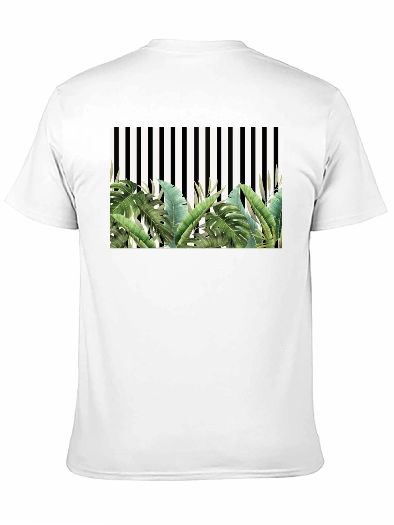Tropical Stripe Tee - Mens Fashion