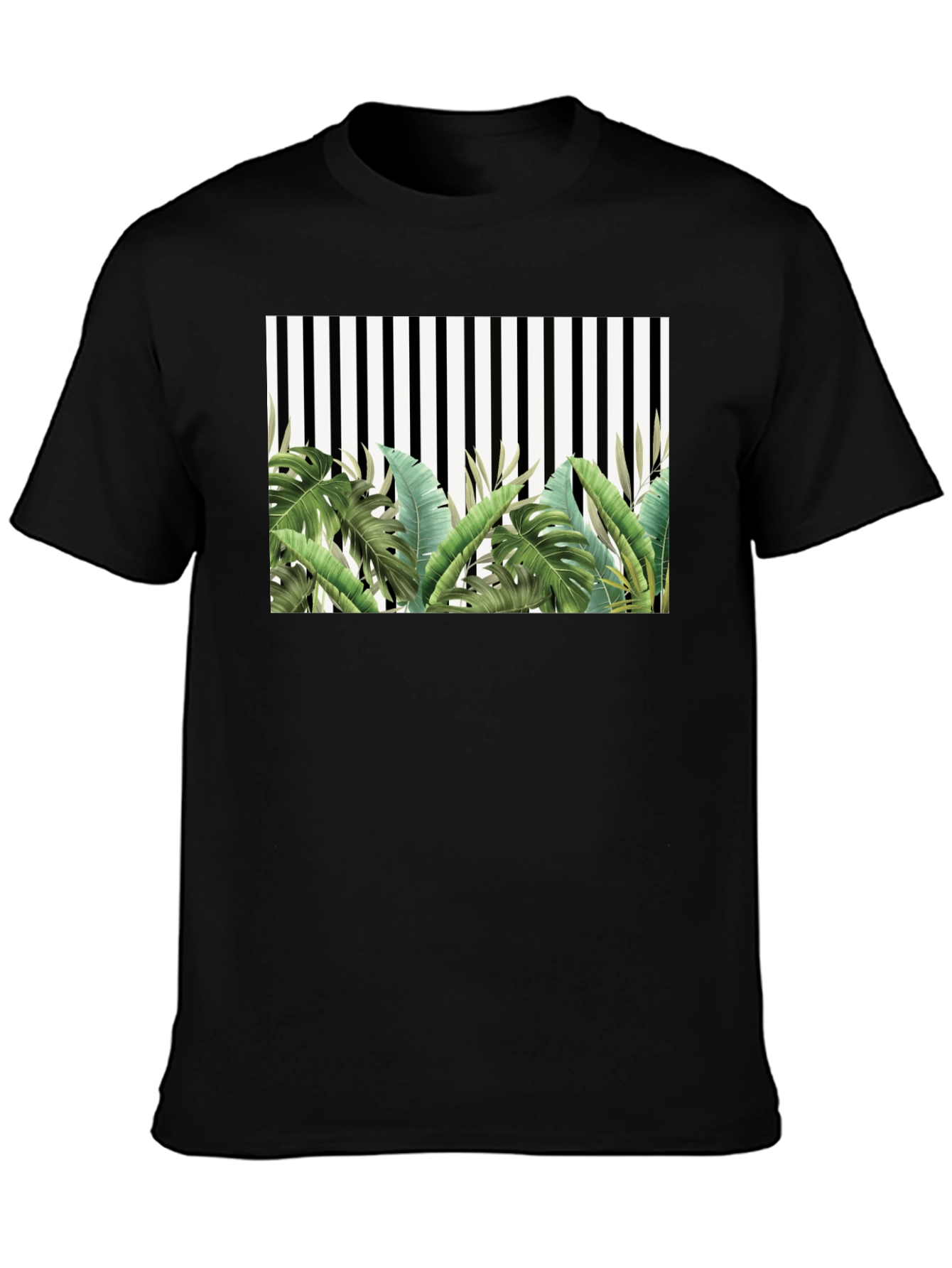 Tropical Stripe Tee - Mens Fashion