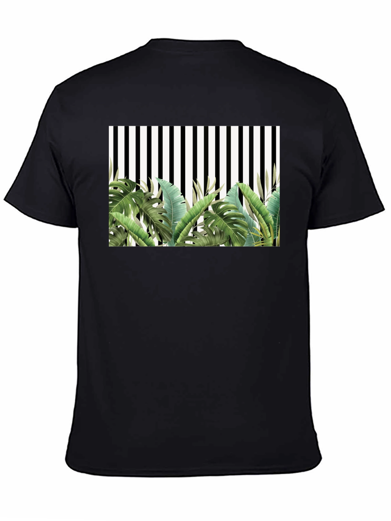 Tropical Stripe Tee - Mens Fashion