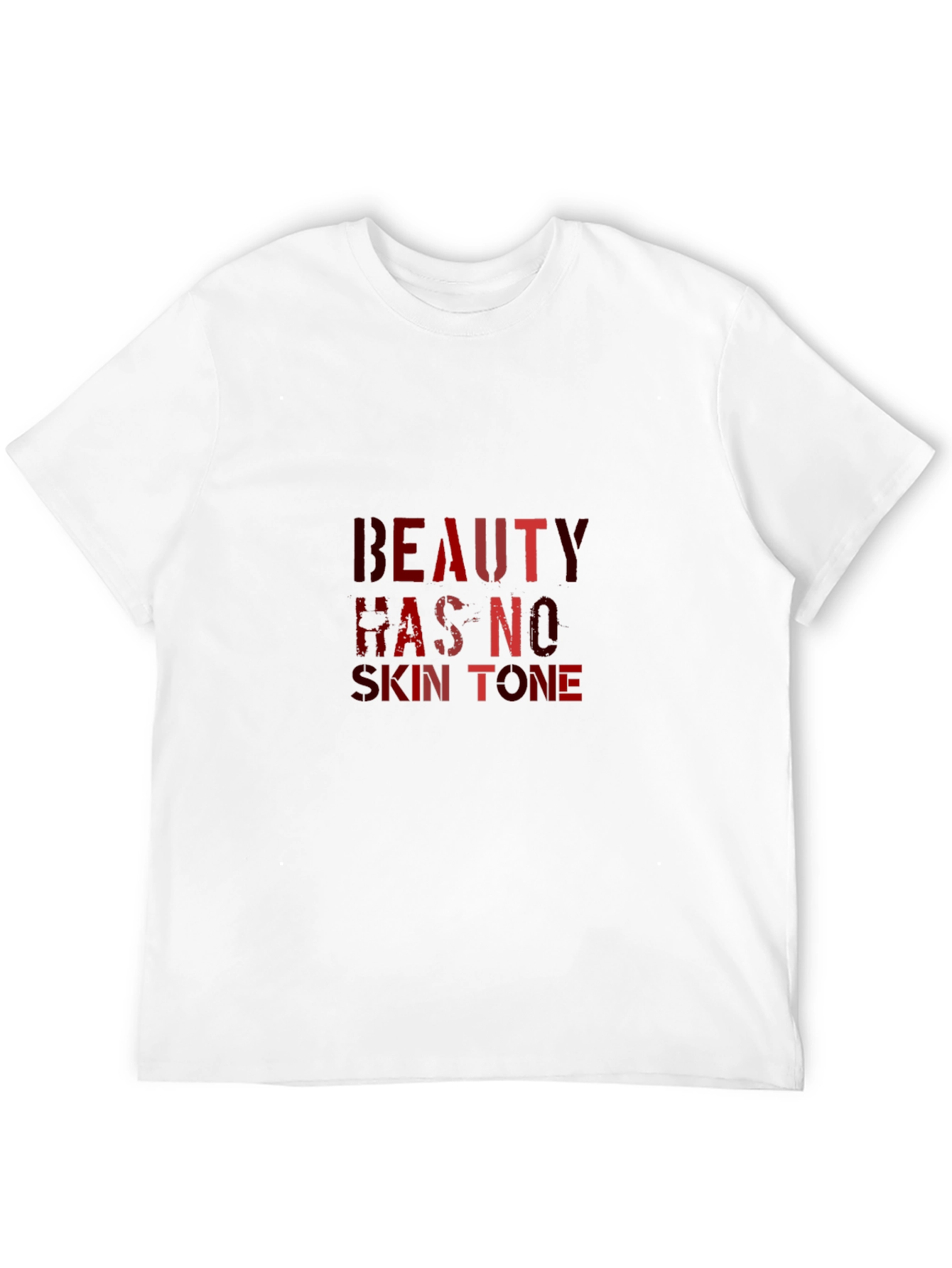 Beauty Has No Skin Tone Black Graphic Tee
