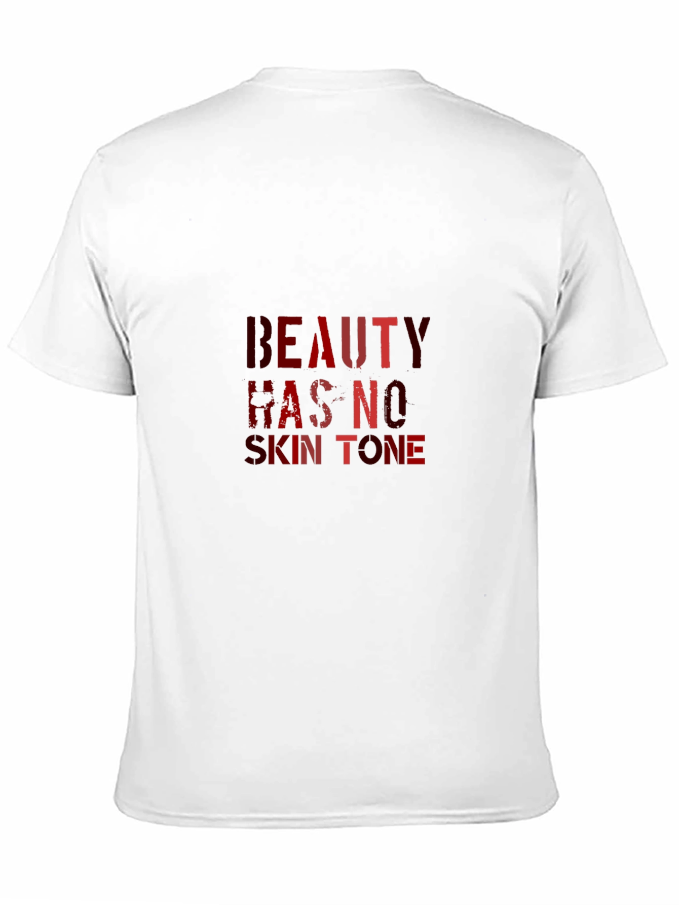 Beauty Has No Skin Tone Black Graphic Tee