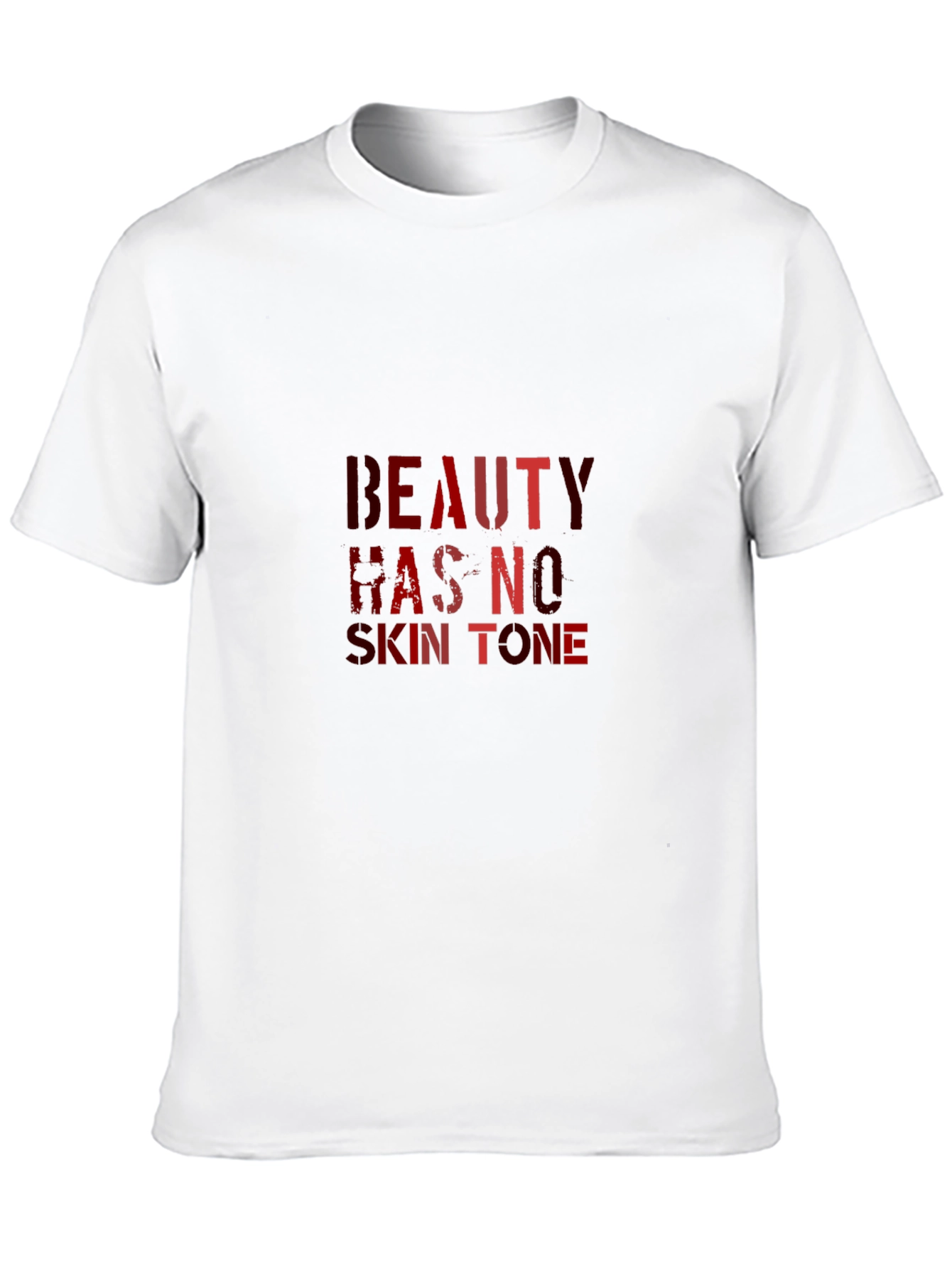 Beauty Has No Skin Tone Black Graphic Tee