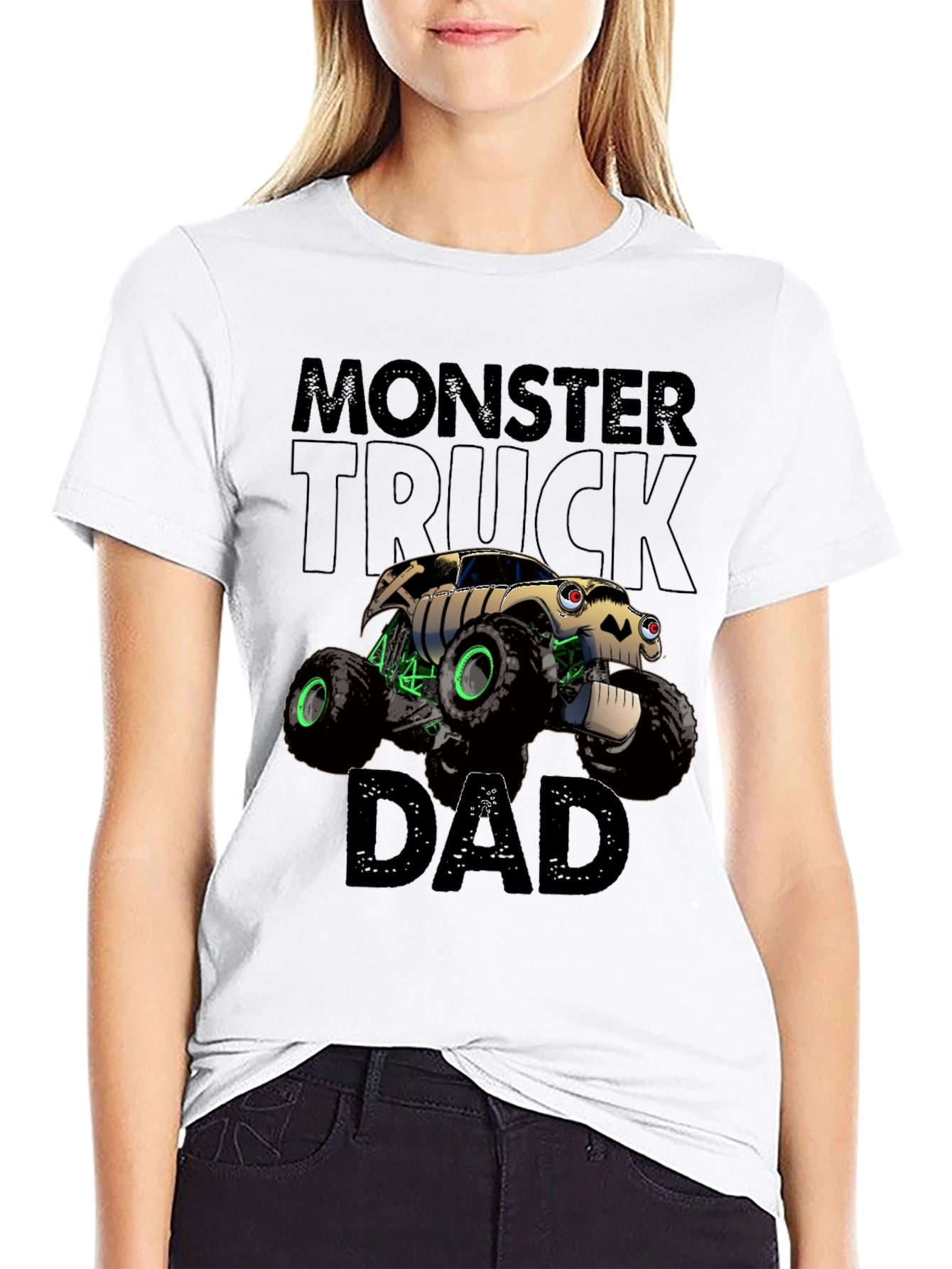 Monster Truck Dad Graphic Tee - Black T-Shirt