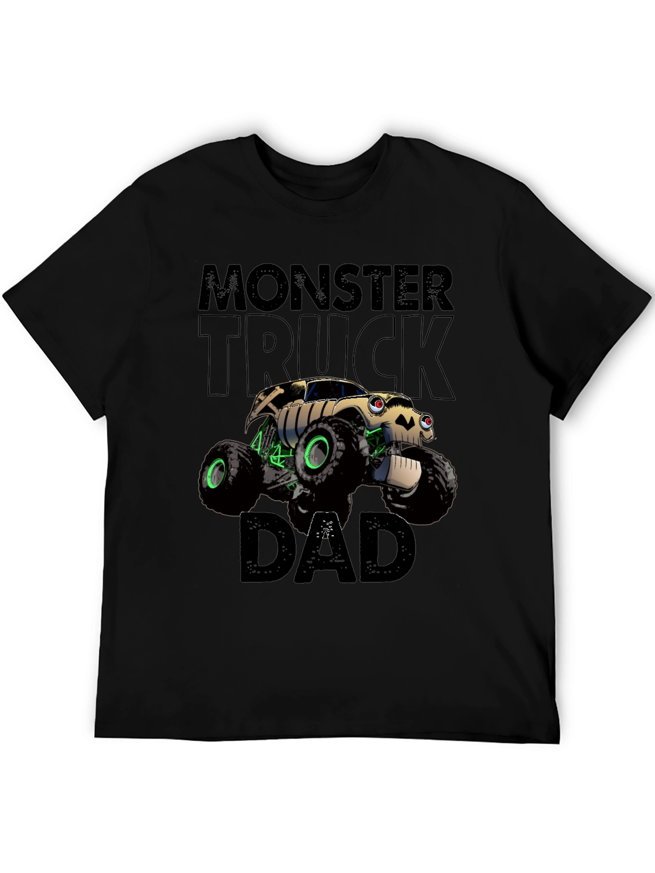 Monster Truck Dad Graphic Tee - Black T-Shirt