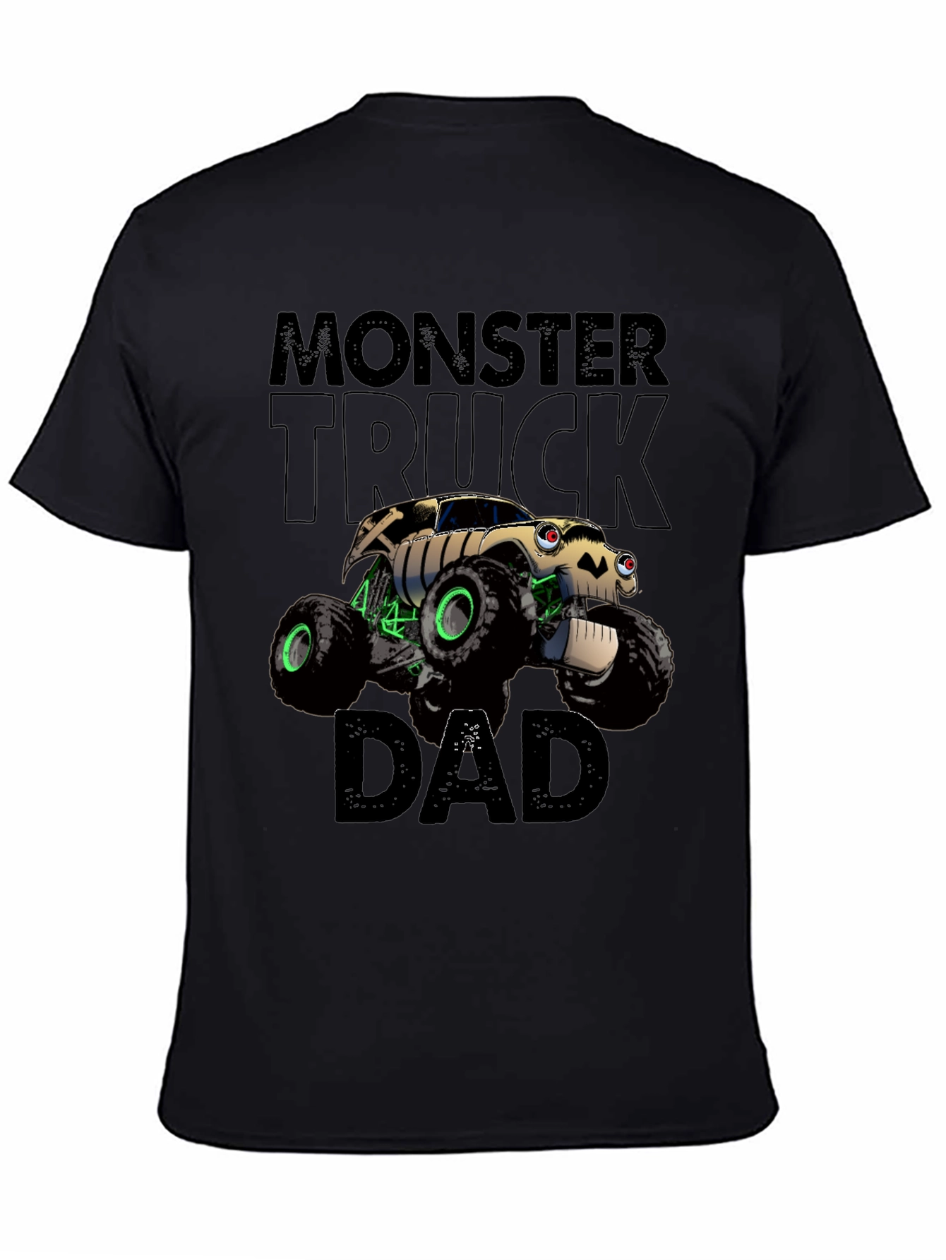 Monster Truck Dad Graphic Tee - Black T-Shirt