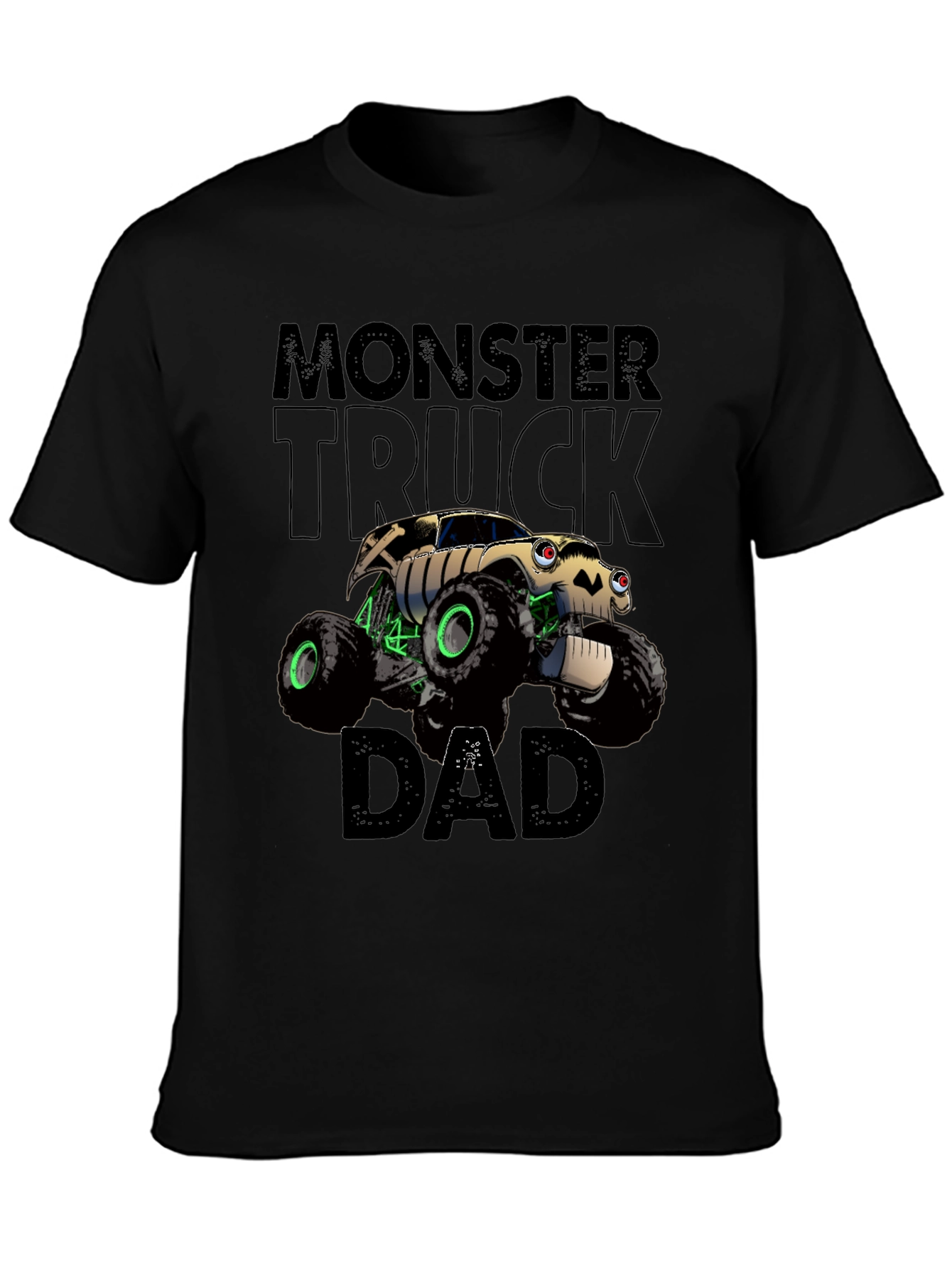 Monster Truck Dad Graphic Tee - Black T-Shirt