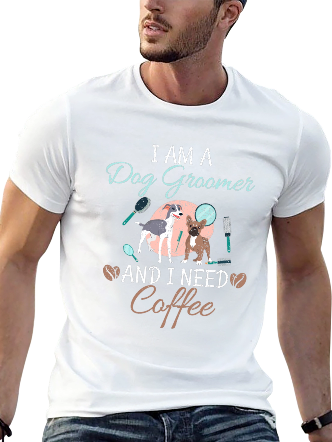 Dog Groomer Coffee T-Shirt - Unisex