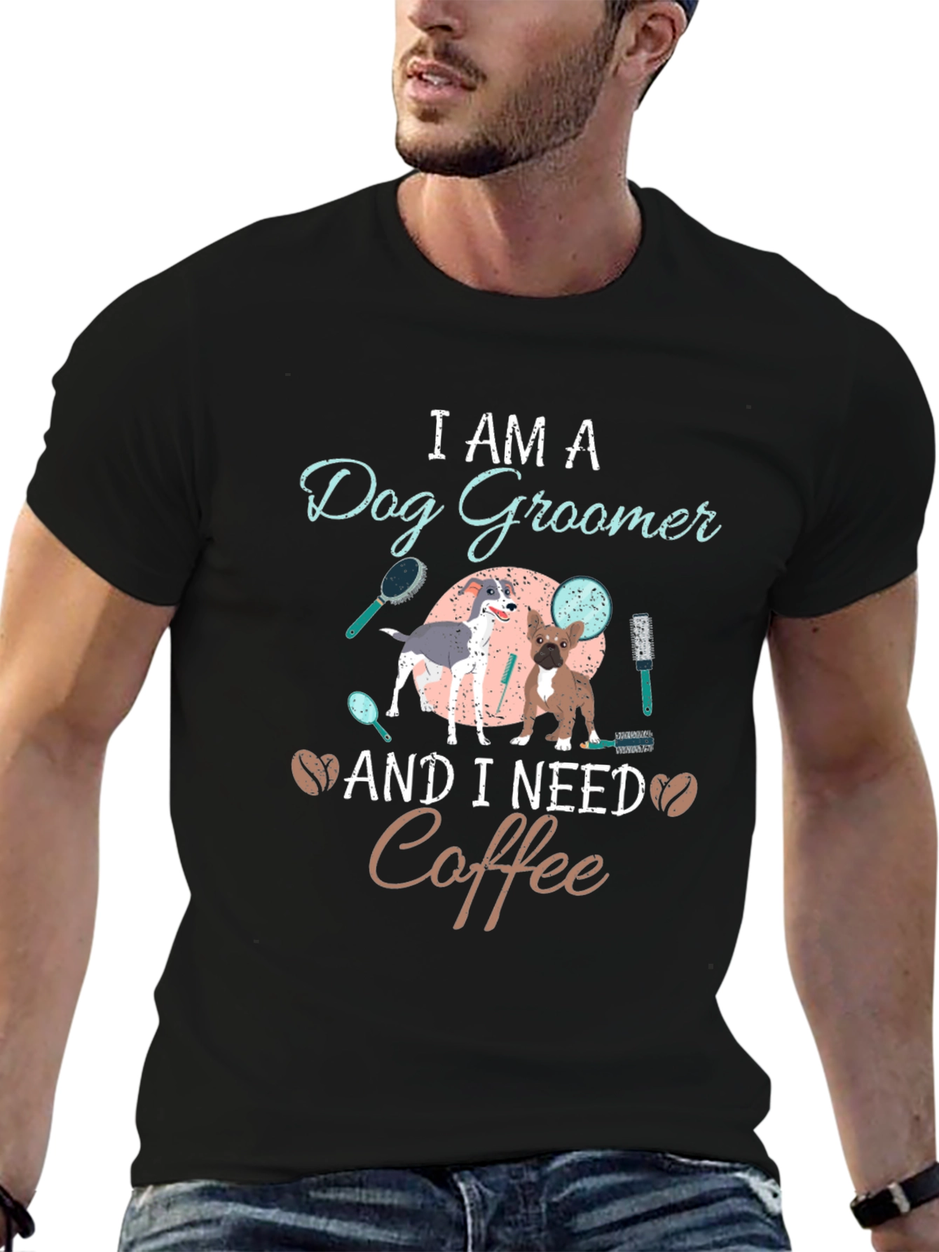 Dog Groomer Coffee T-Shirt - Unisex