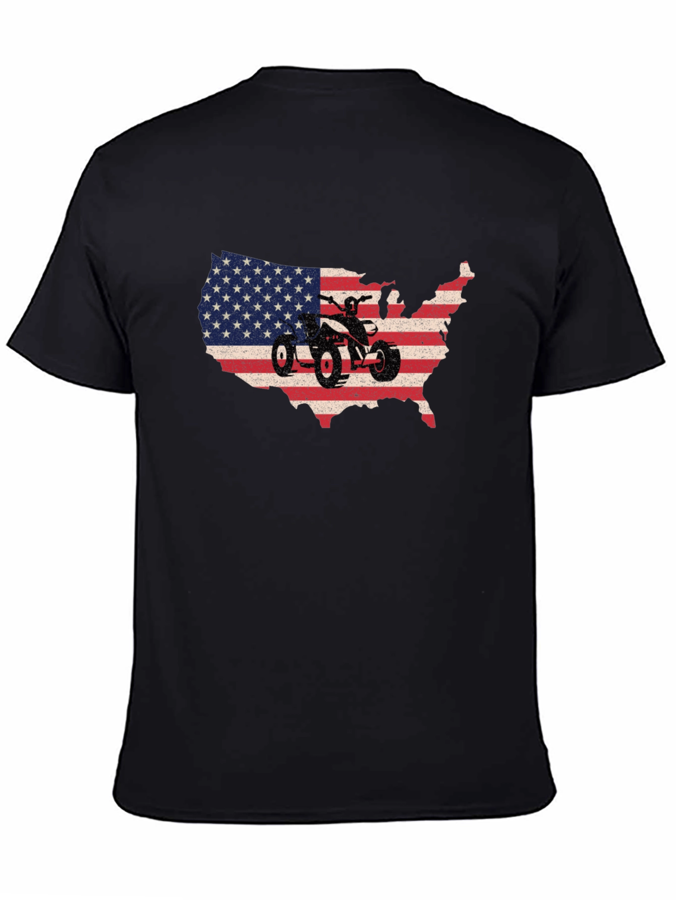 USA ATV Rider Graphic Tee - Patriotic Style