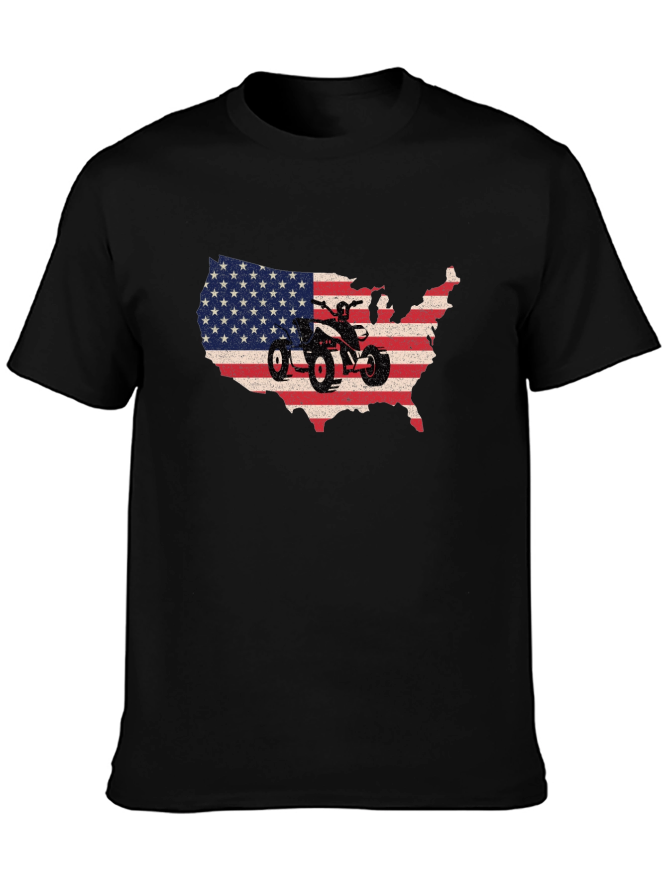 USA ATV Rider Graphic Tee - Patriotic Style