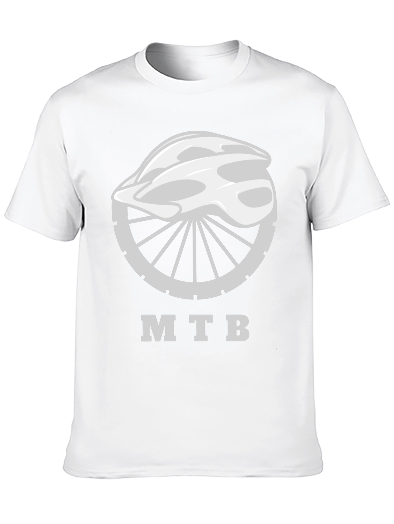 MTB Bike Helmet Graphic Tee - Black