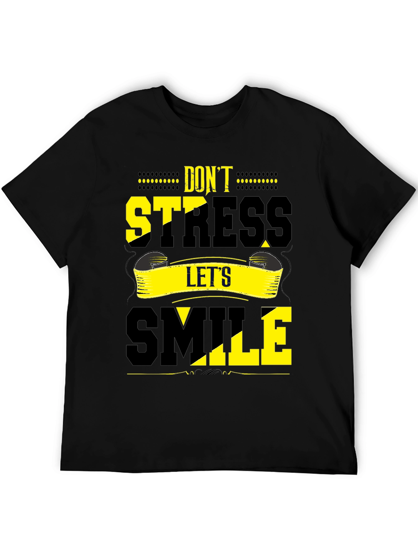 Dont Stress Lets Smile Graphic Tee