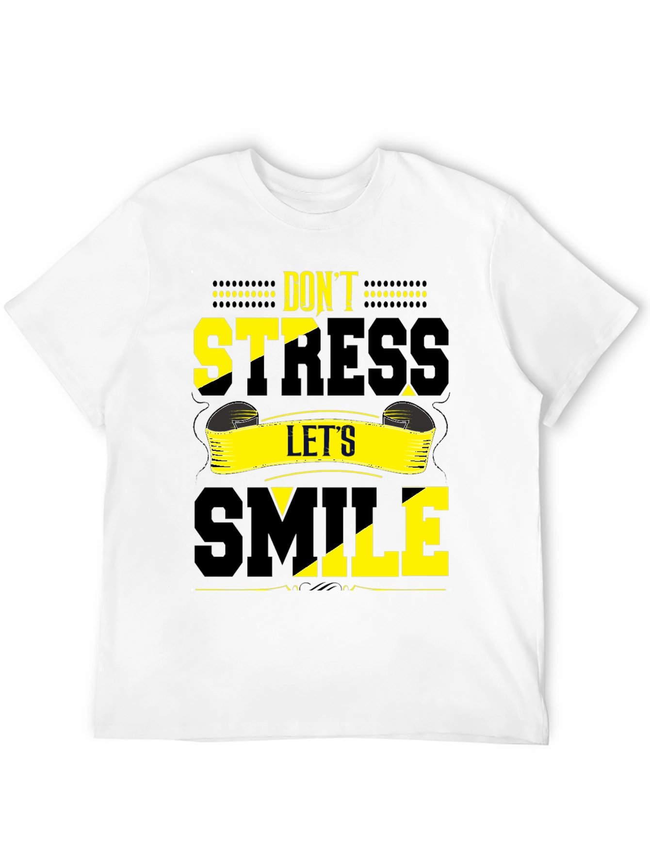 Dont Stress Lets Smile Graphic Tee