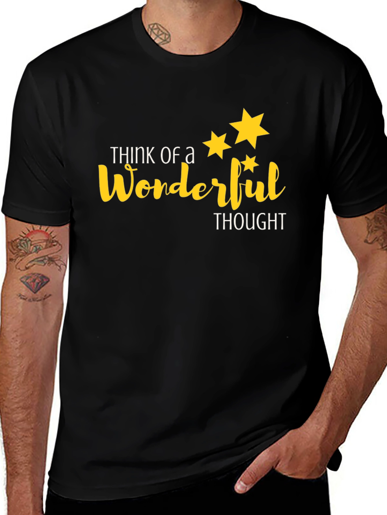 Wonderful Thought Black T-Shirt