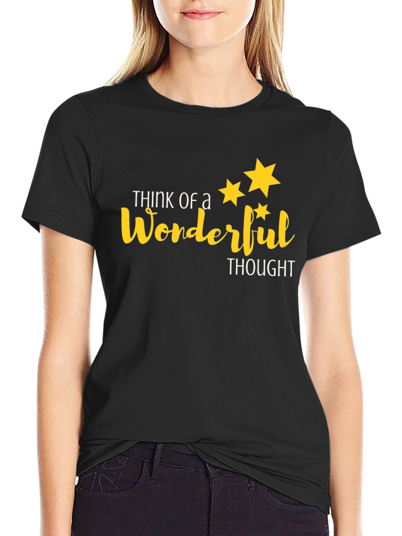 Wonderful Thought Black T-Shirt
