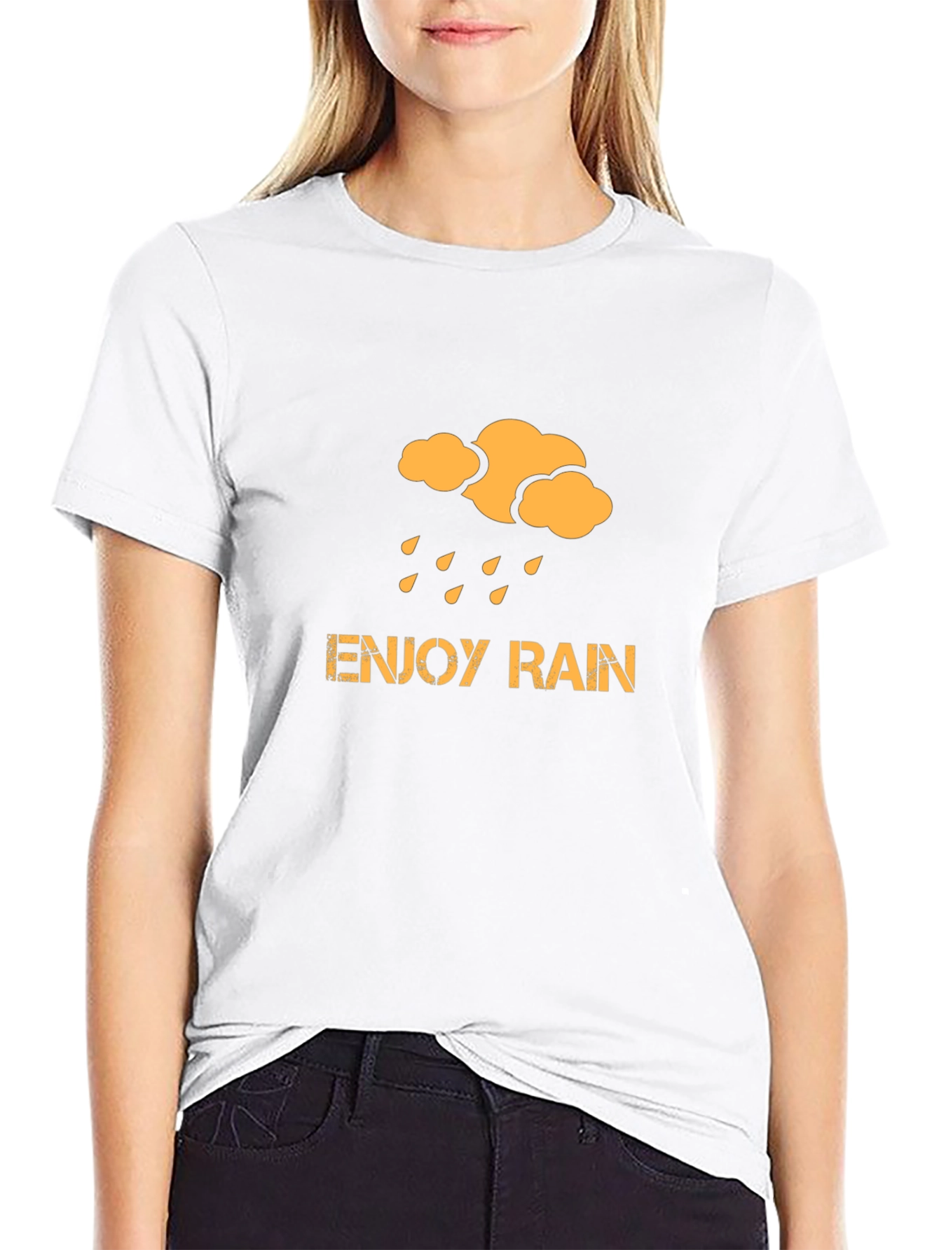 Enjoy Rain Black T-Shirt