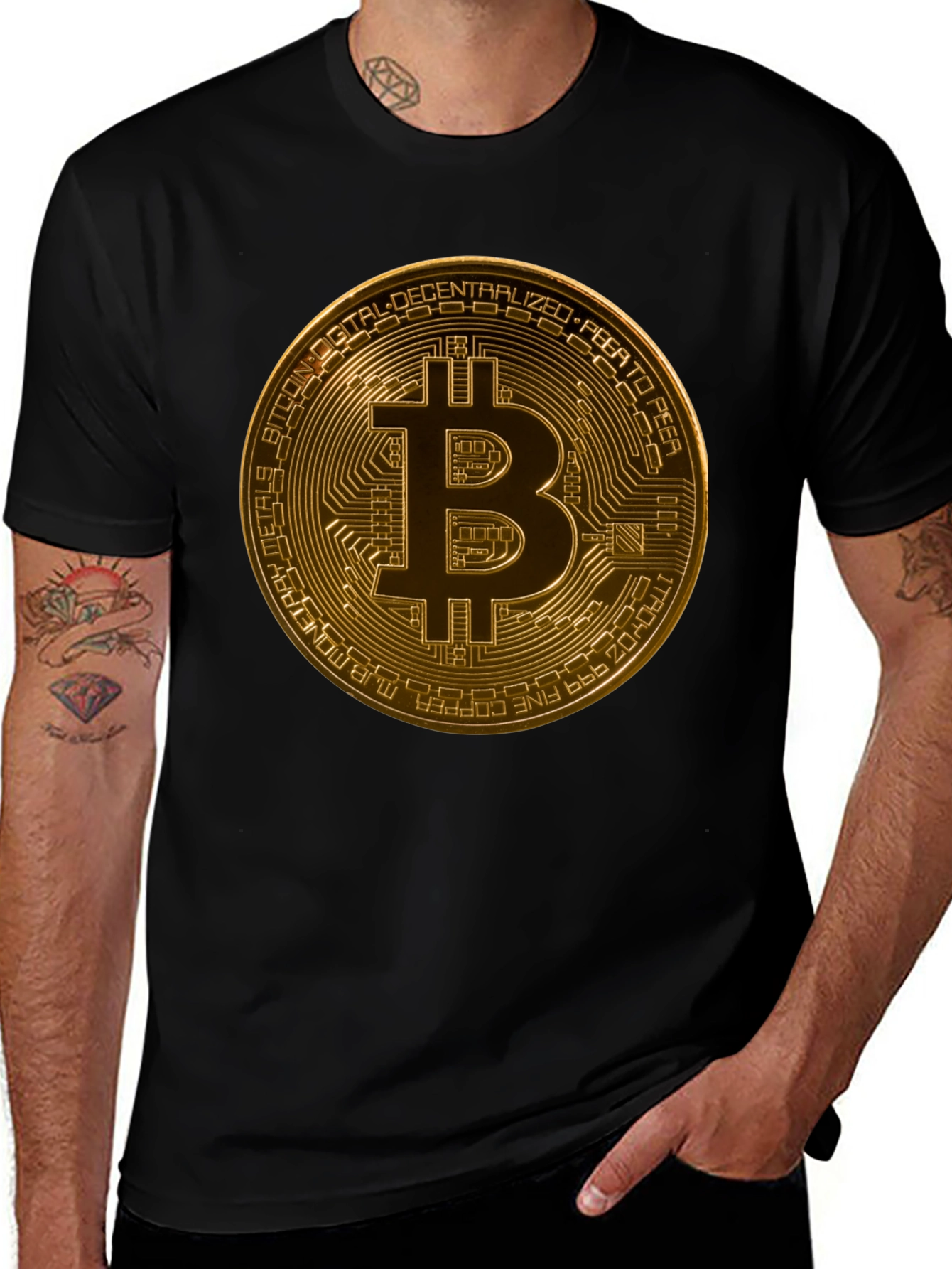 Bitcoin Graphic Black T-Shirt