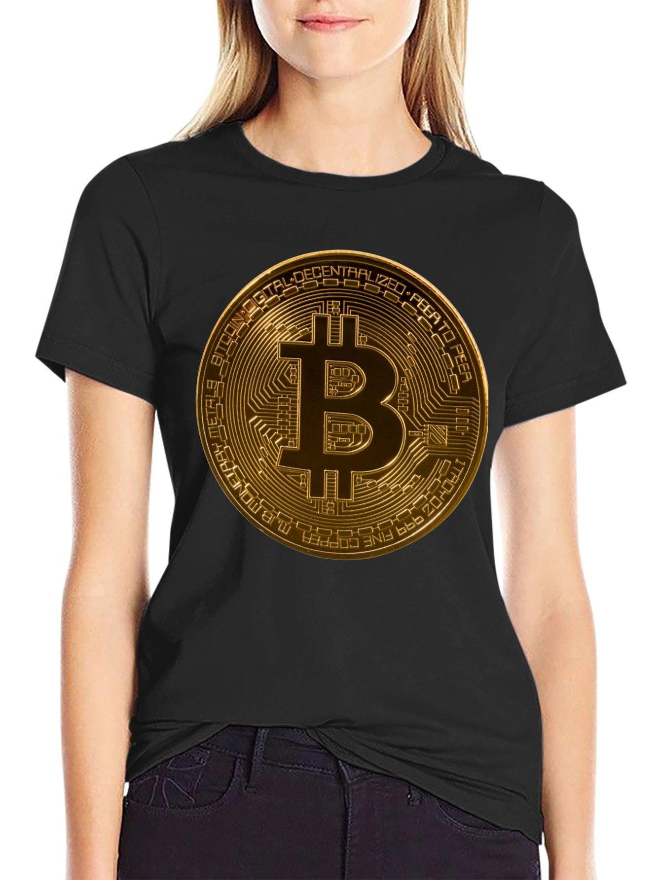 Bitcoin Graphic Black T-Shirt