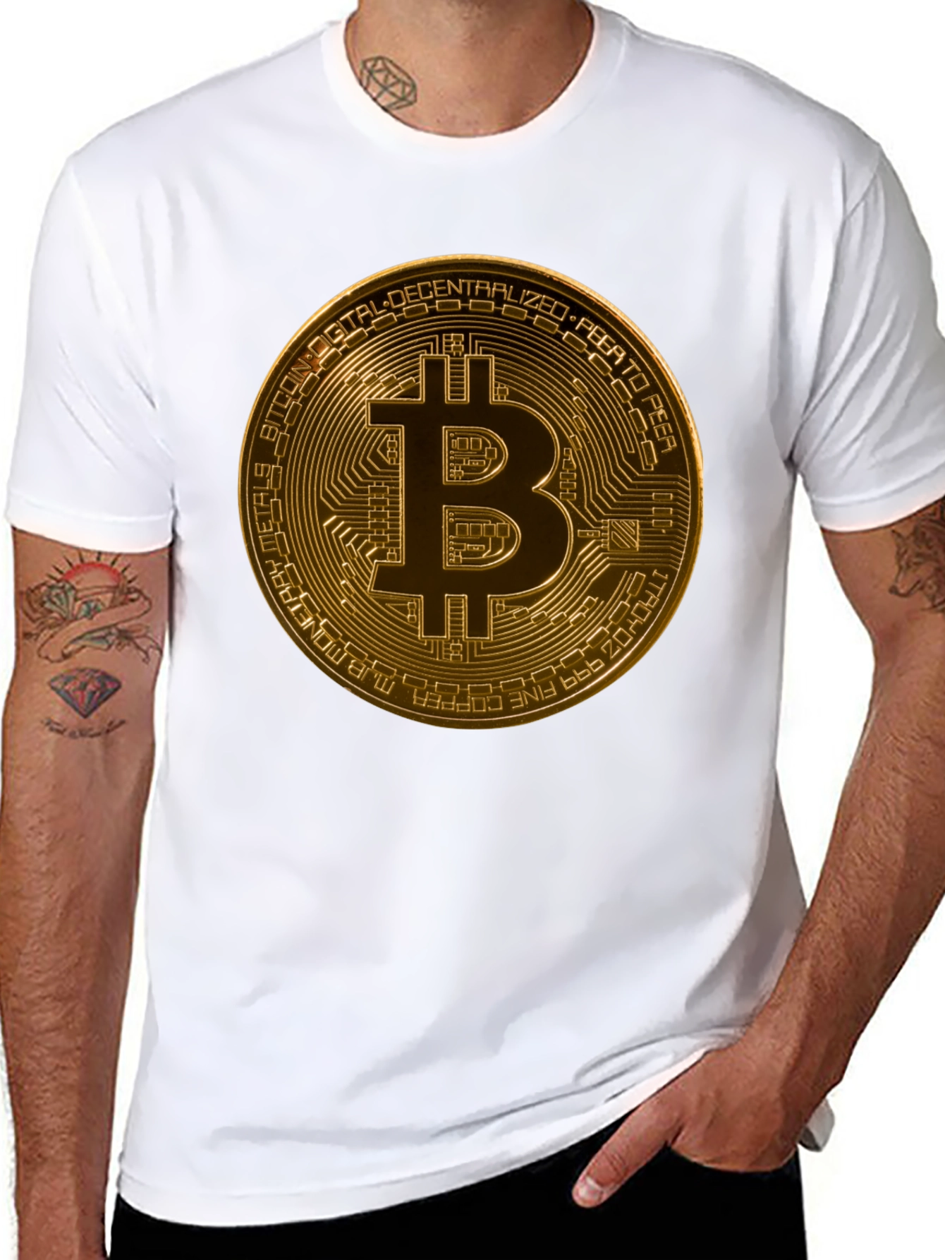 Bitcoin Graphic Black T-Shirt