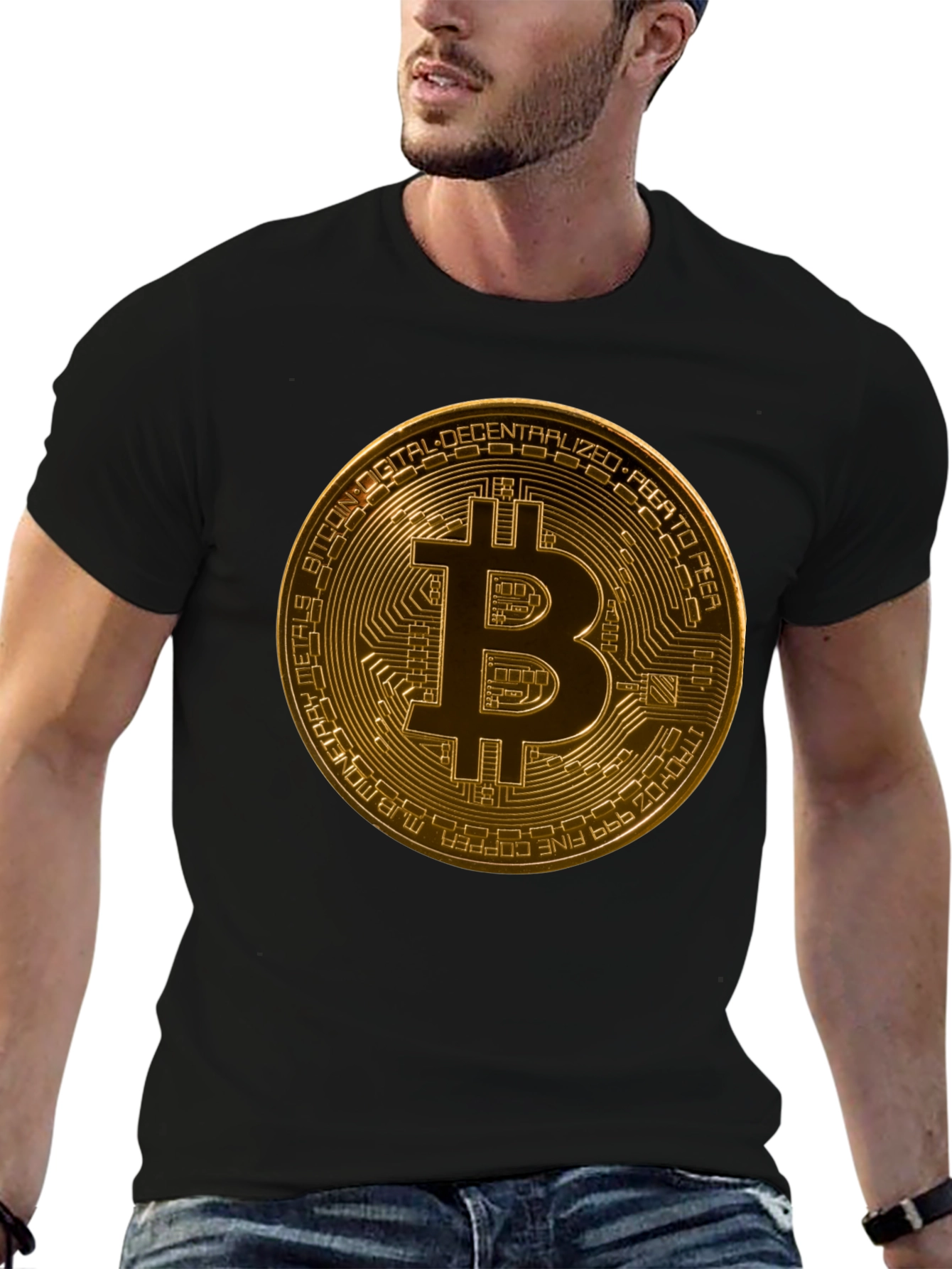 Bitcoin Graphic Black T-Shirt
