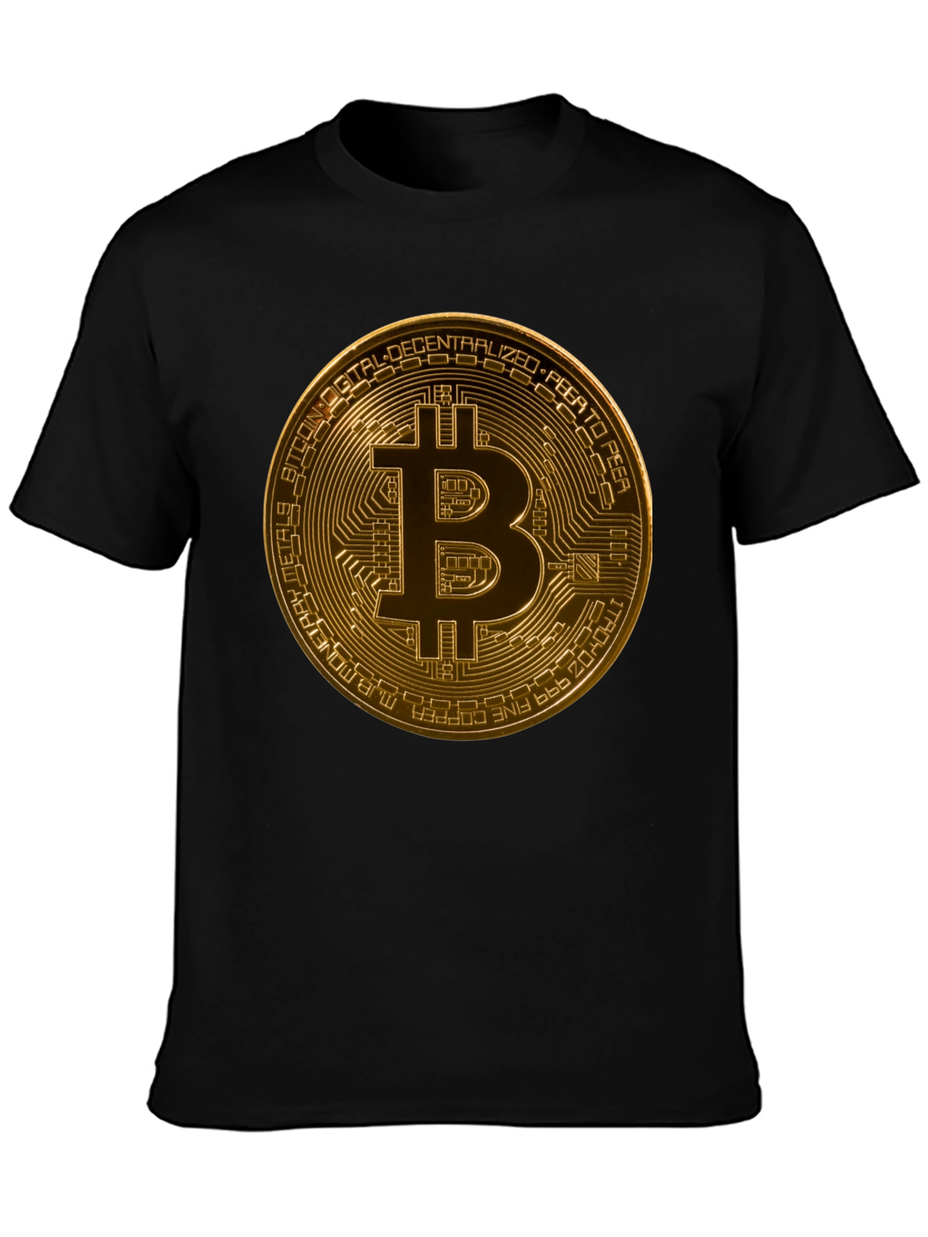 Bitcoin Graphic Black T-Shirt