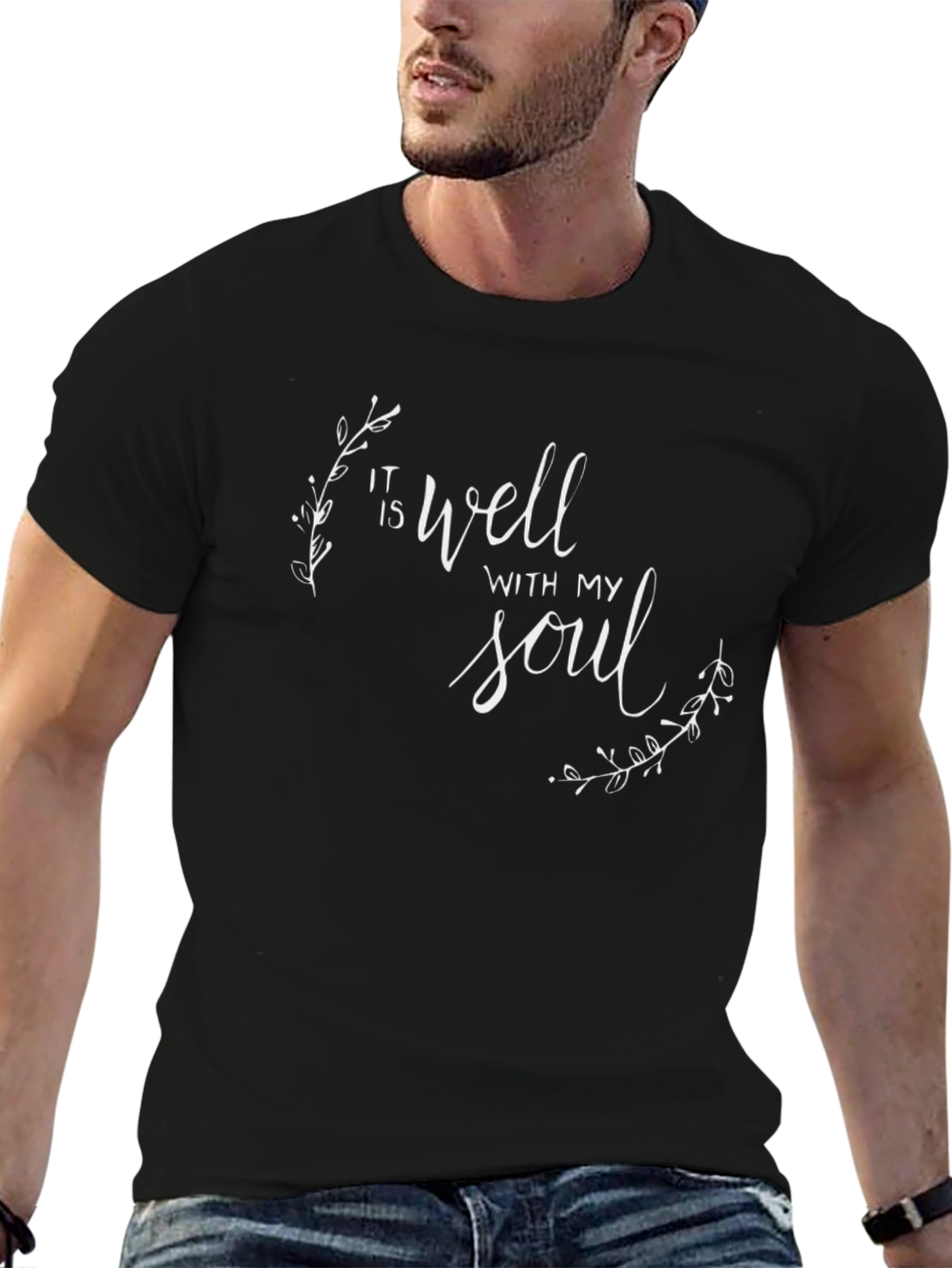 It Is Well With My Soul Black T-Shirt