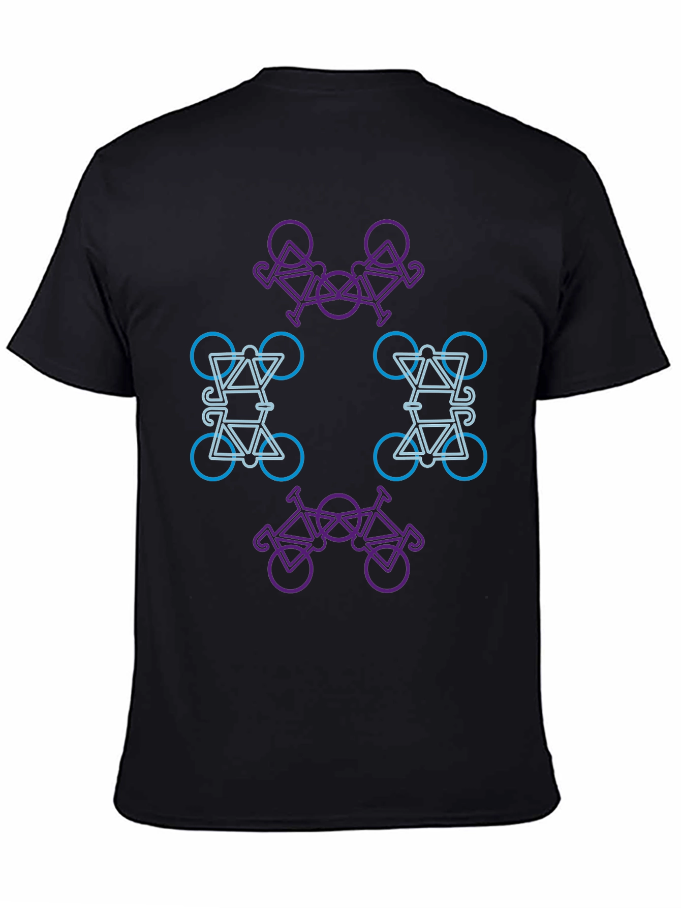 Abstract Bike Graphic T-Shirt - Modern Design