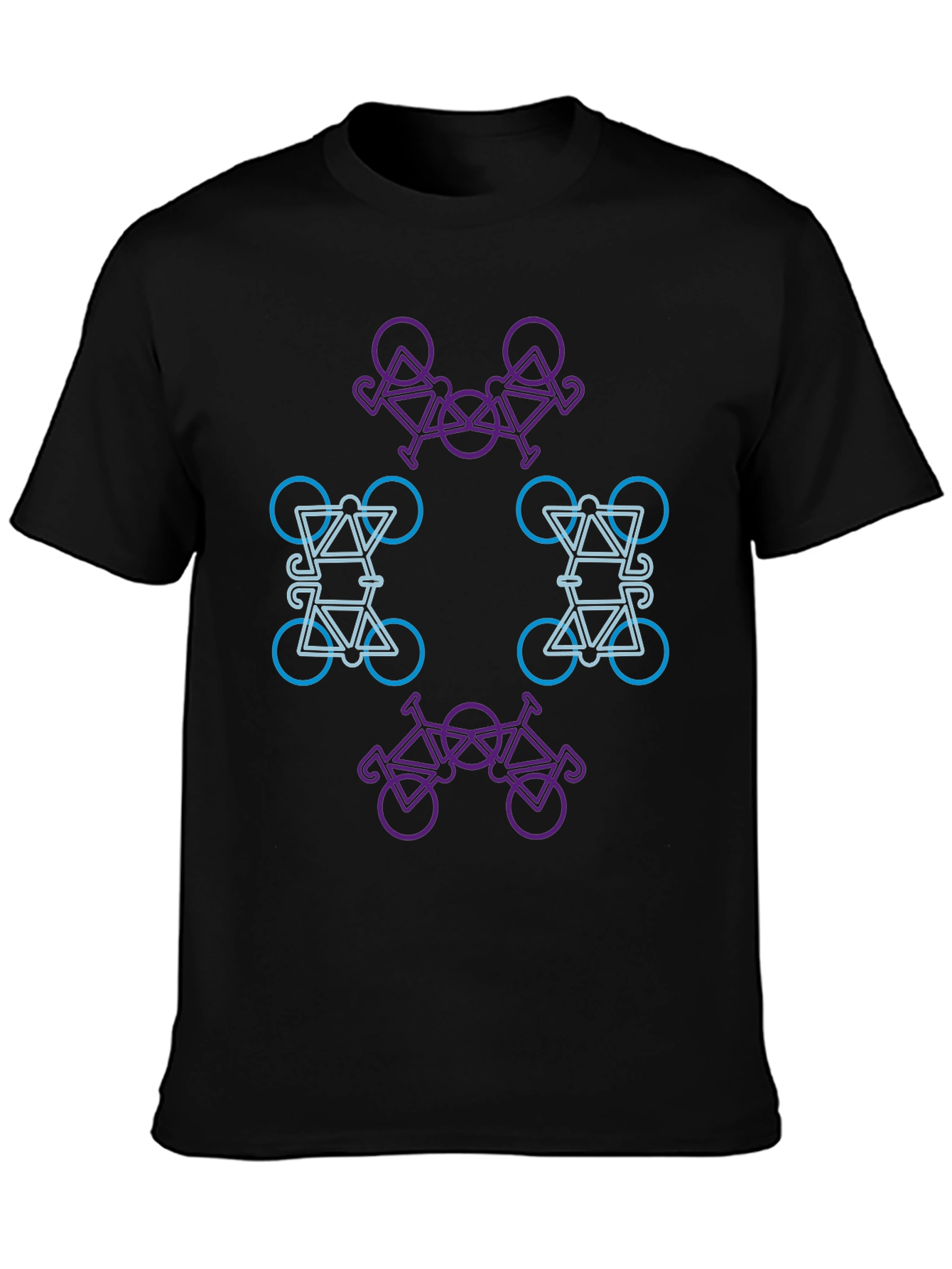 Abstract Bike Graphic T-Shirt - Modern Design