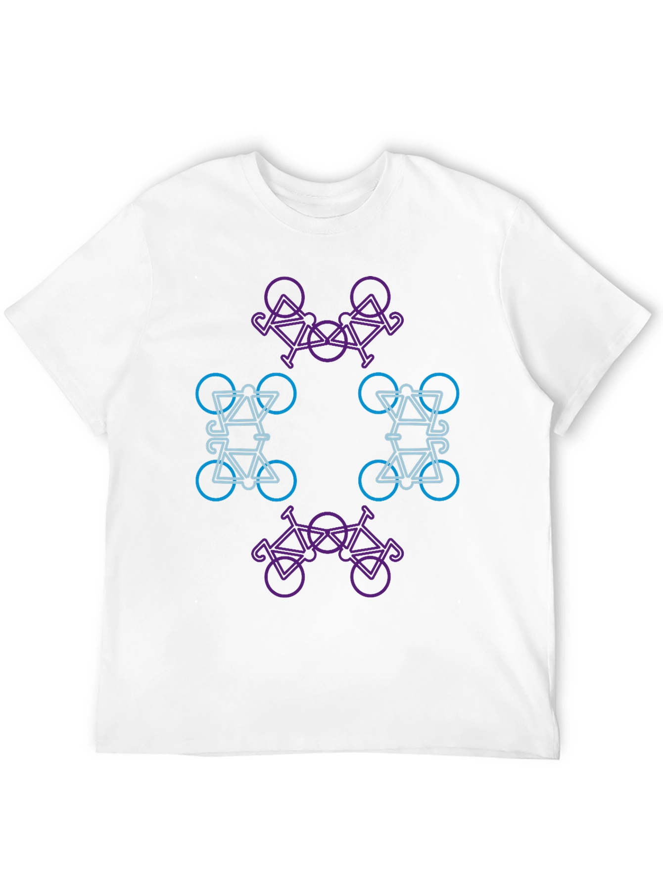 Abstract Bike Graphic T-Shirt - Modern Design