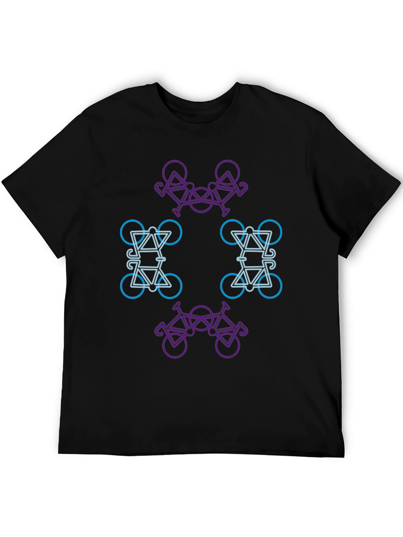 Abstract Bike Graphic T-Shirt - Modern Design