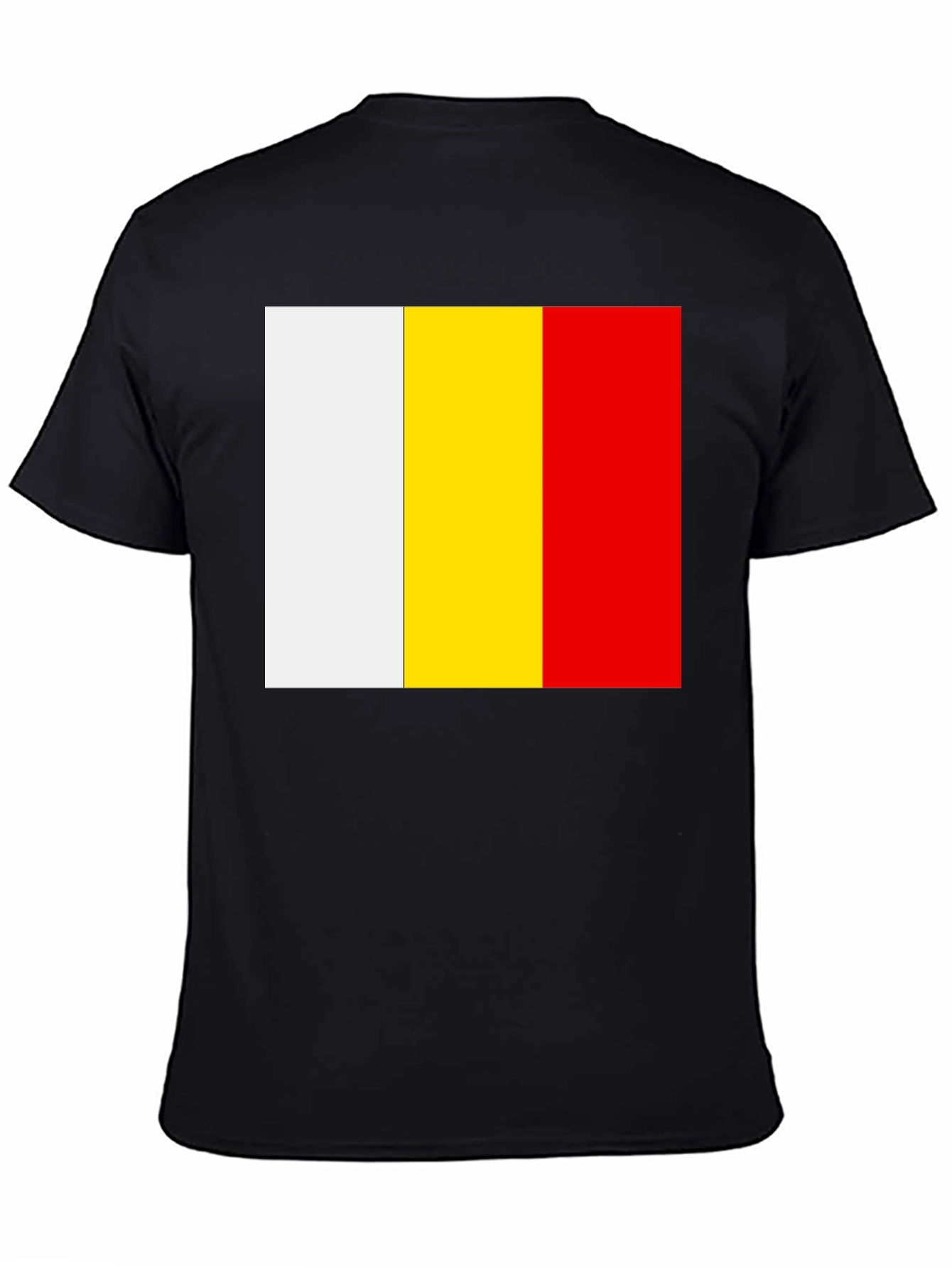 Belgian Flag T-Shirt - Black Cotton Tee