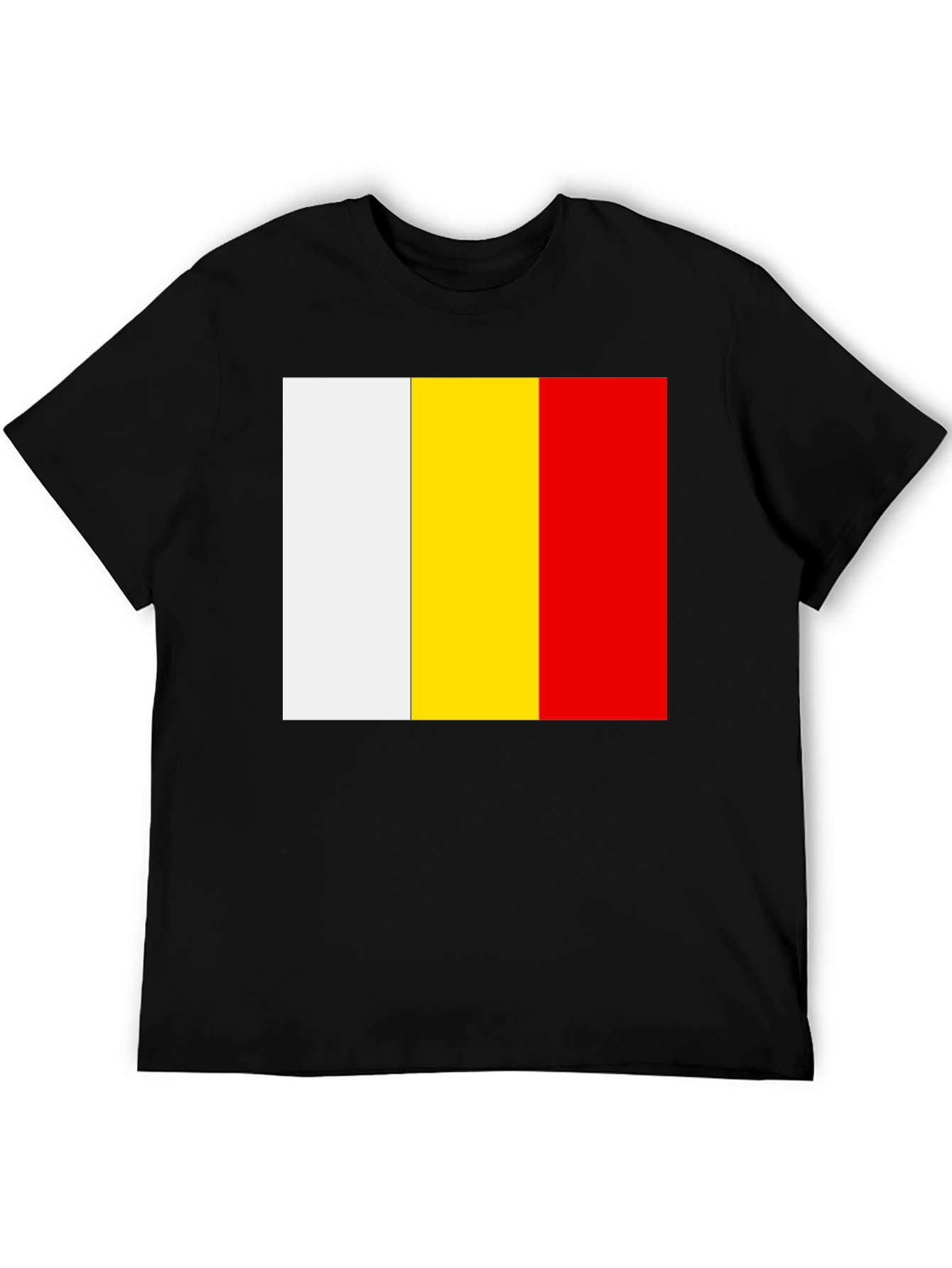 Belgian Flag T-Shirt - Black Cotton Tee