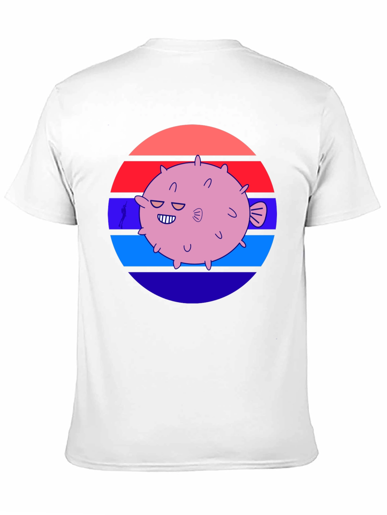 Puffer Fish Graphic Tee - Retro Style