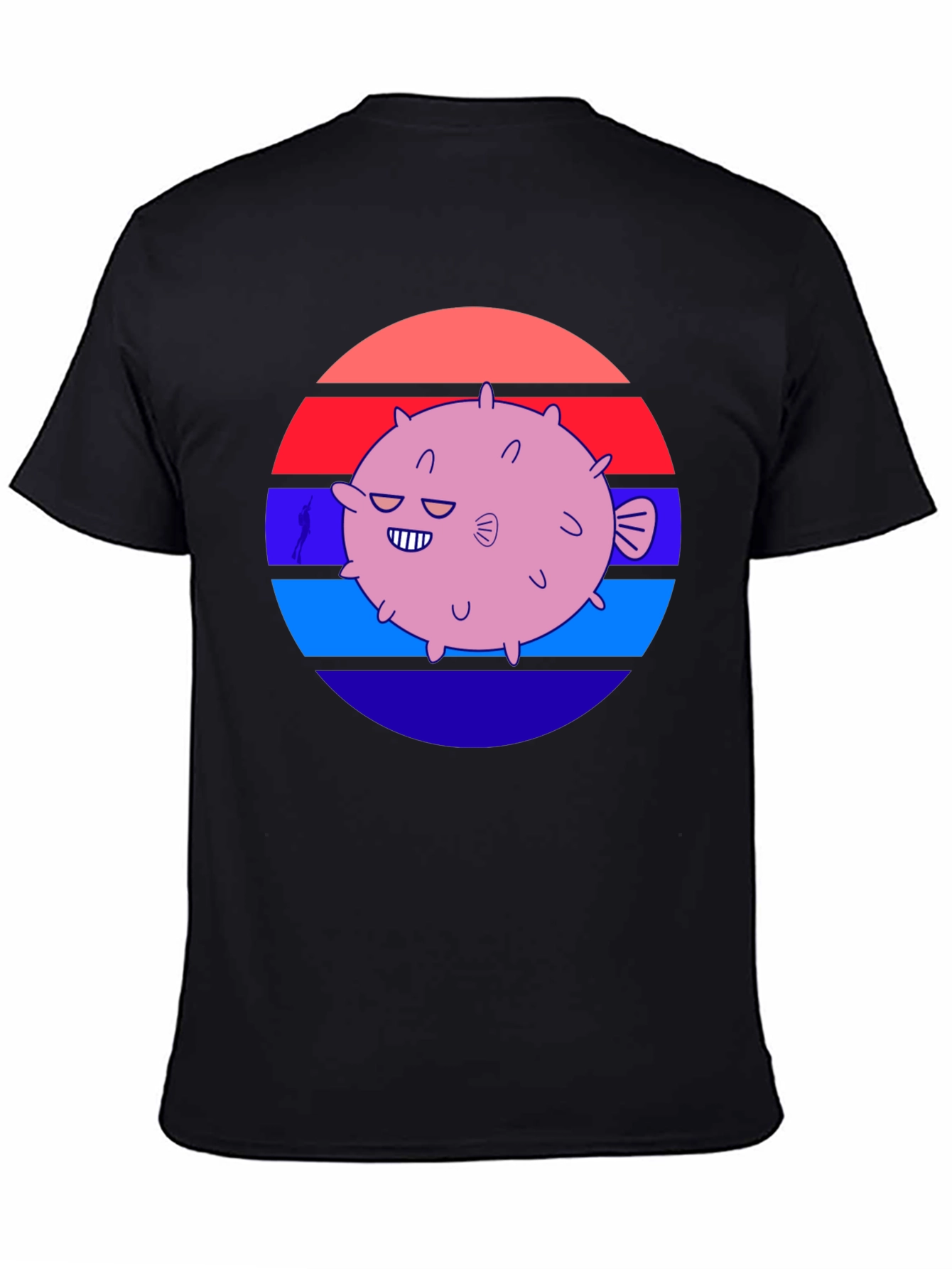 Puffer Fish Graphic Tee - Retro Style