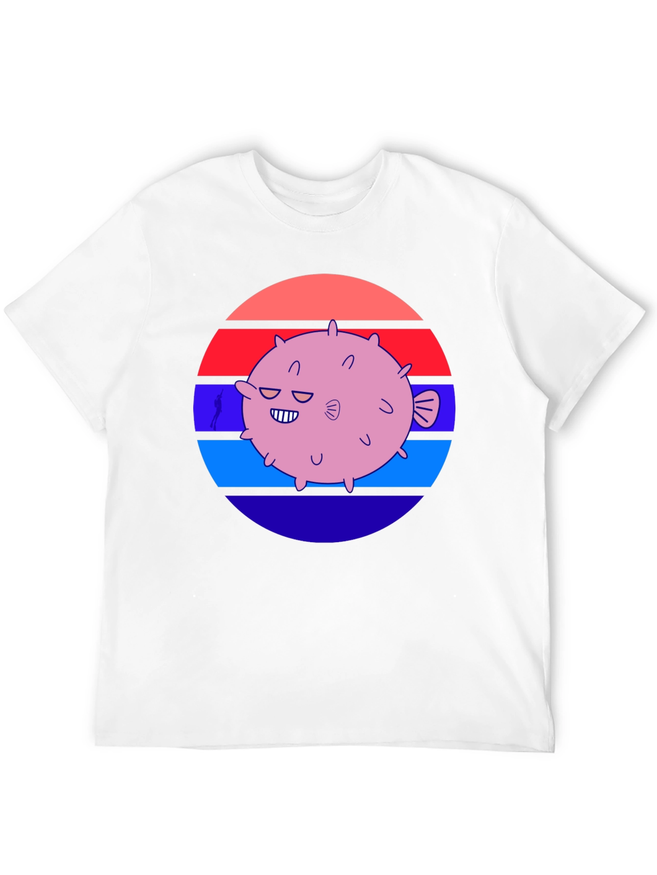 Puffer Fish Graphic Tee - Retro Style