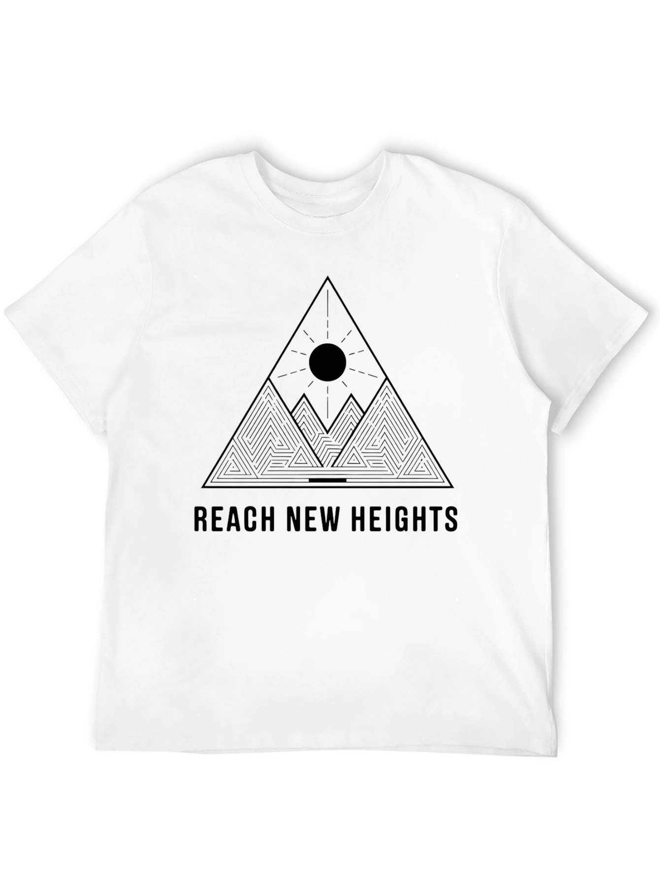 Reach New Heights Black Graphic Tee