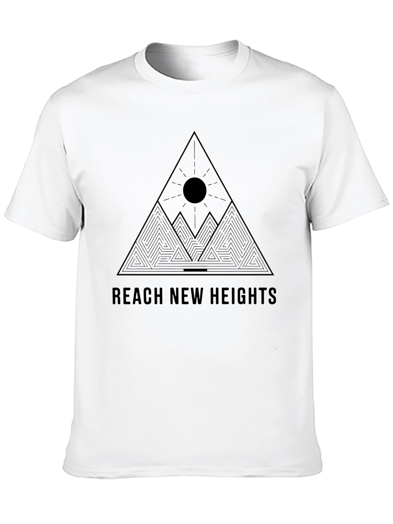 Reach New Heights Black Graphic Tee