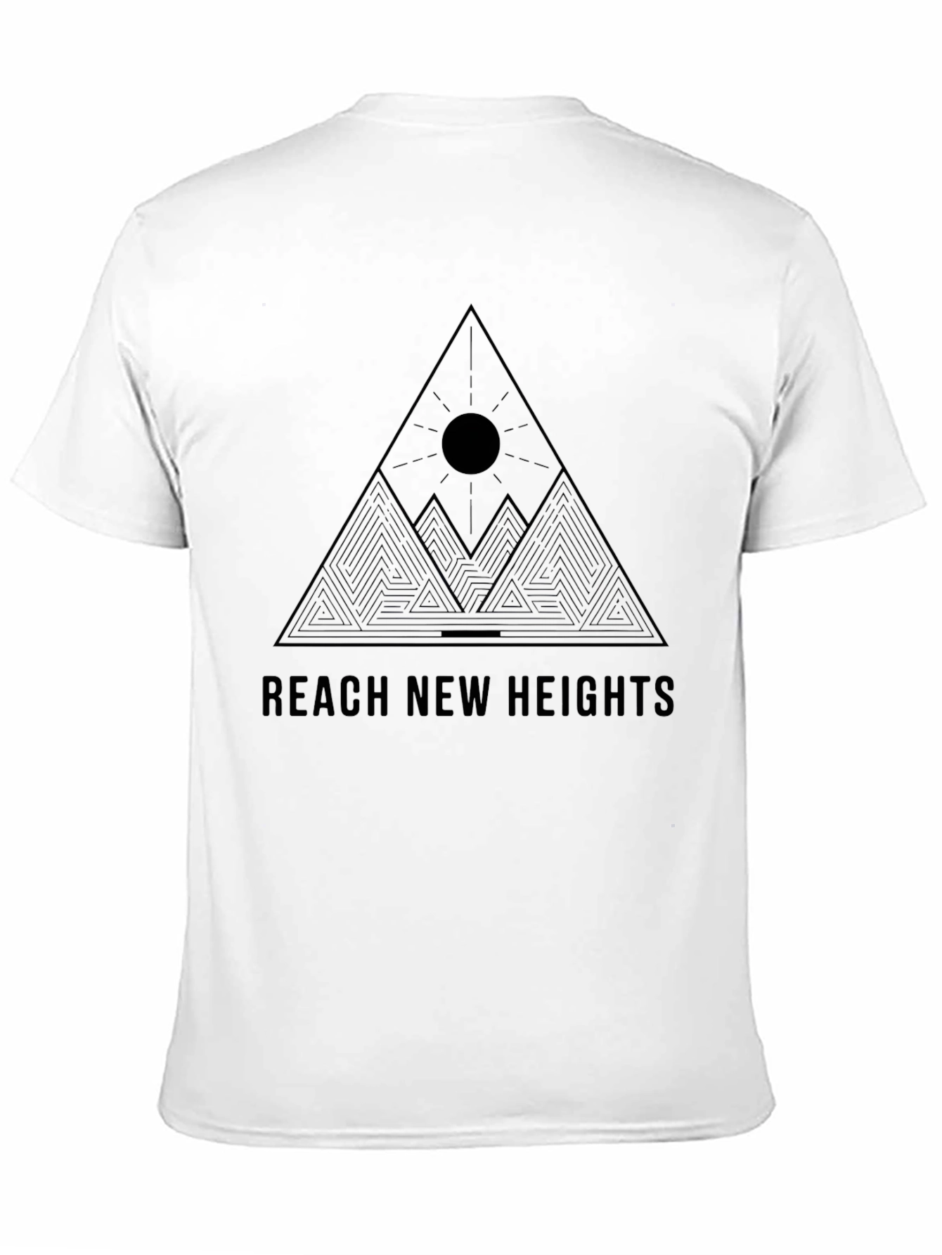 Reach New Heights Black Graphic Tee