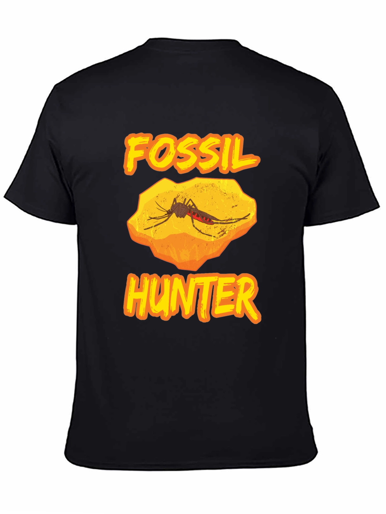 Fossil Hunter T-Shirt - Black Graphic Tee