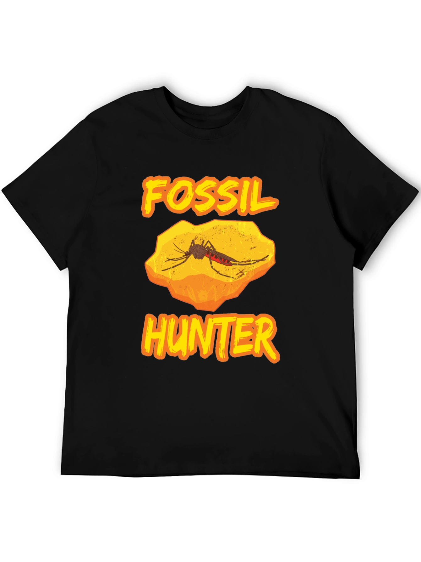 Fossil Hunter T-Shirt - Black Graphic Tee