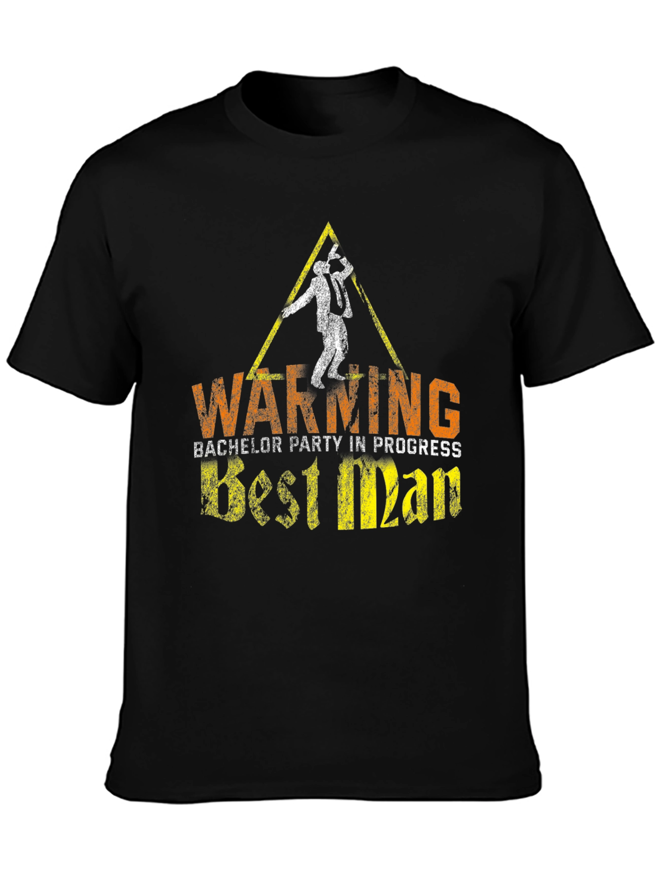 Warning Best Man Bachelor Party T-Shirt