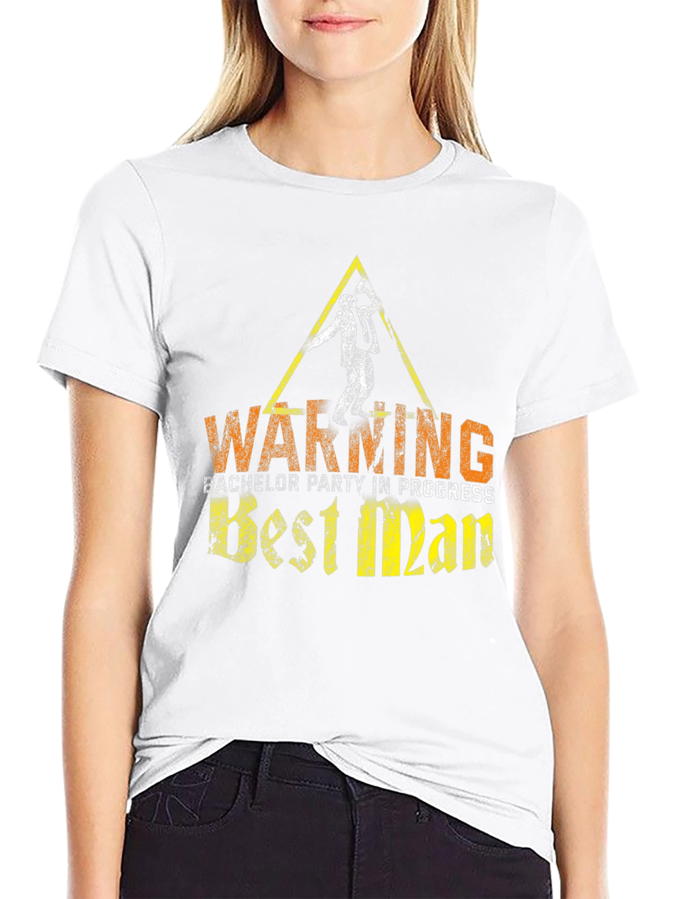 Warning Best Man Bachelor Party T-Shirt