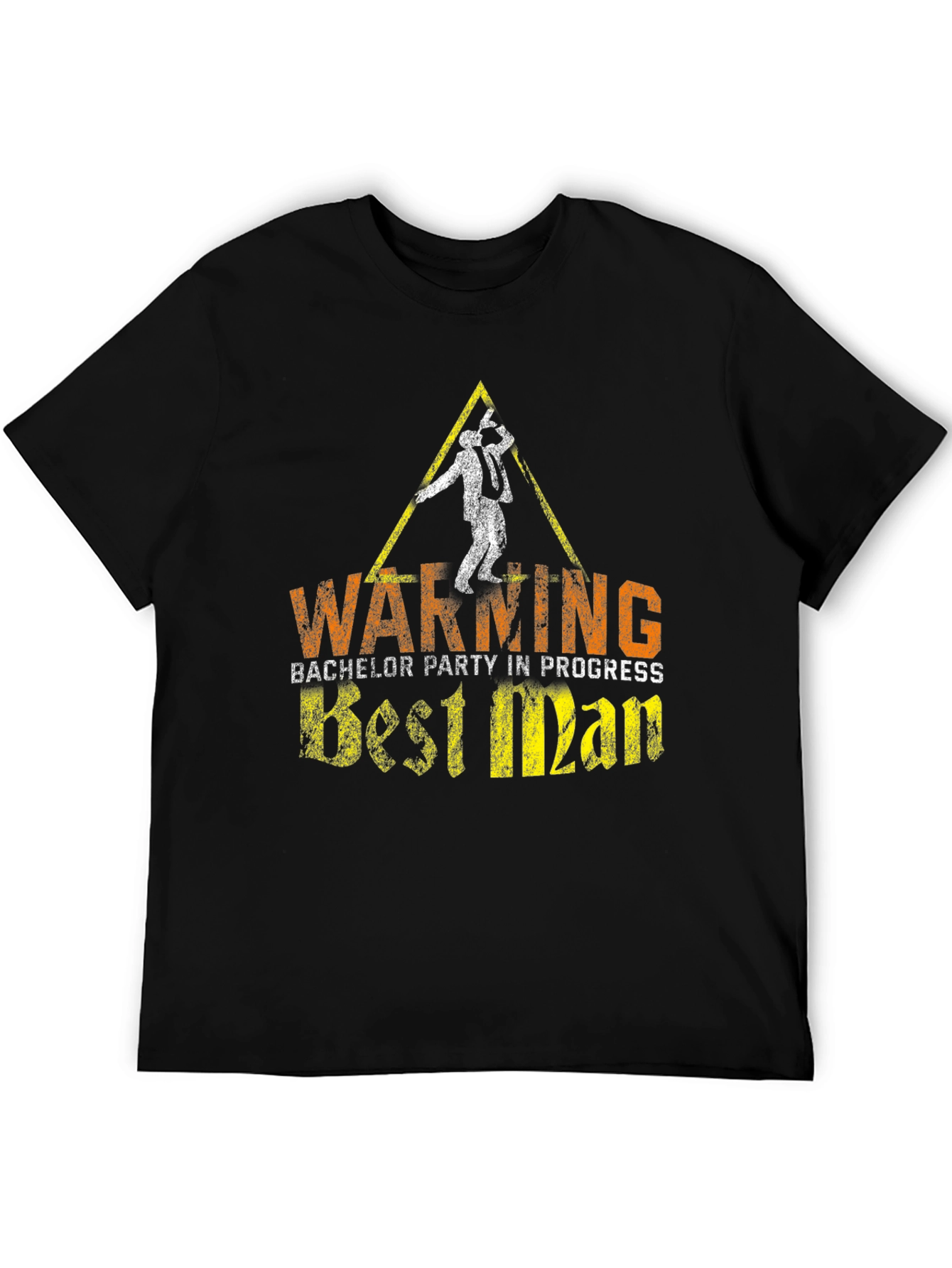 Warning Best Man Bachelor Party T-Shirt